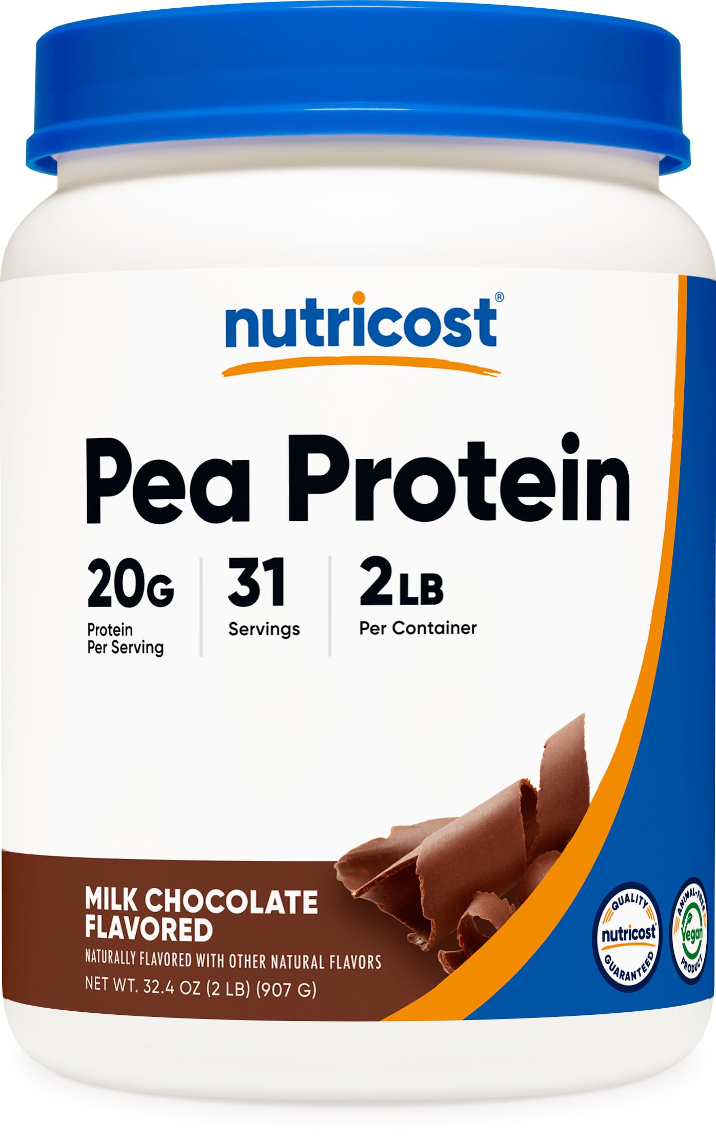 Nutricost Pea Protein Powder Chocolate 2.03 lb
