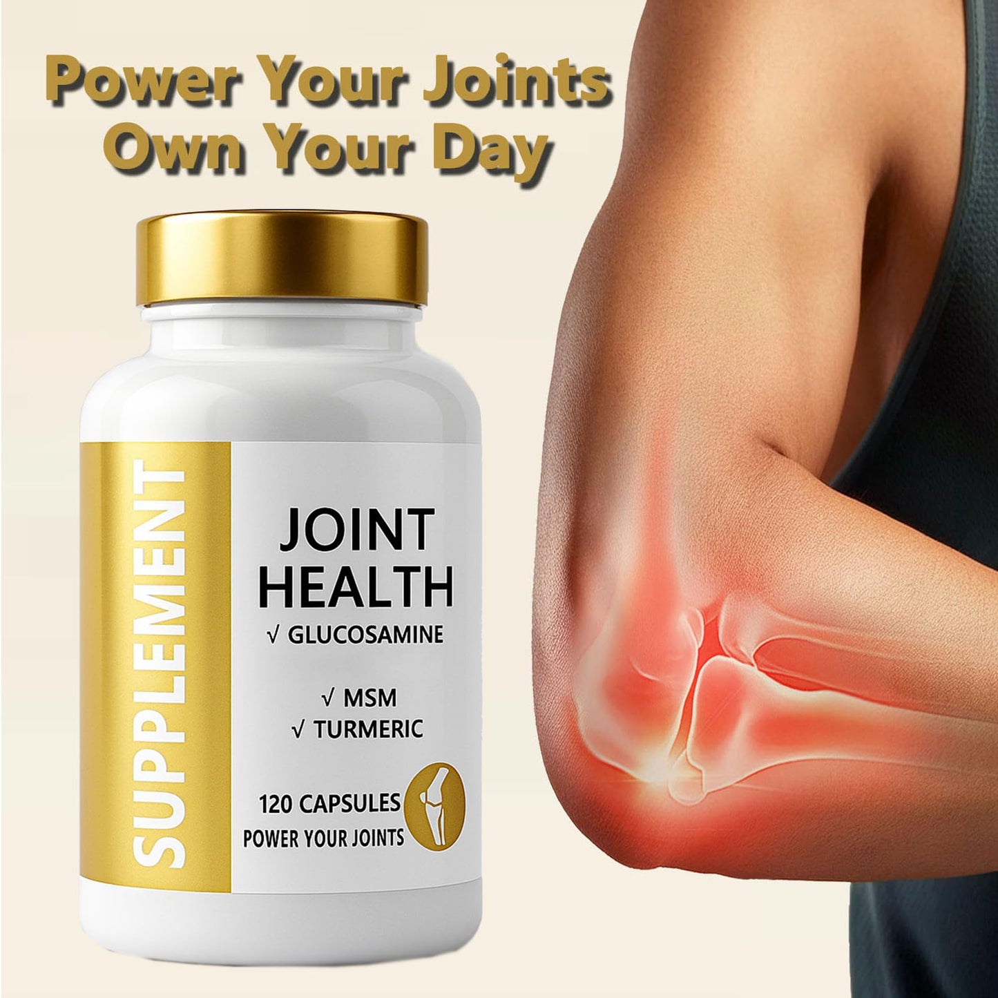 ANEFOSE Joint Health Supplement, 120 Capsules