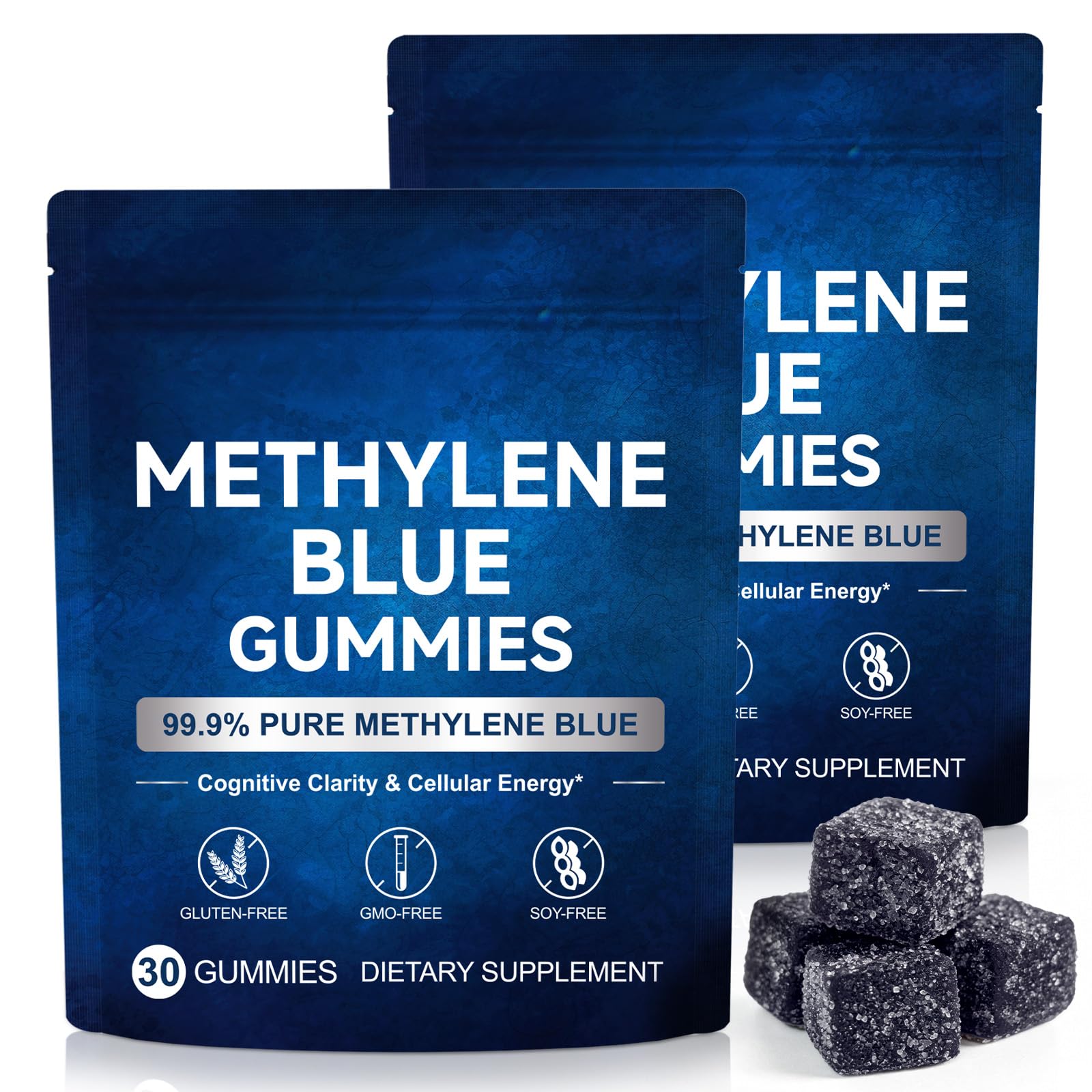 HJFRONGF Methylene Blue Gummies 60 Count