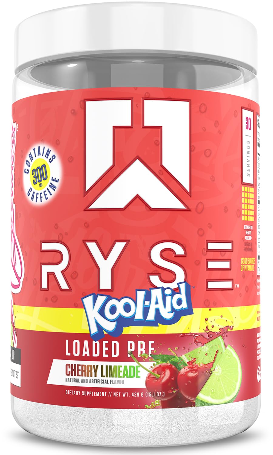 RYSE Up Supplements Loaded Pre Workout Powder 30 Servings