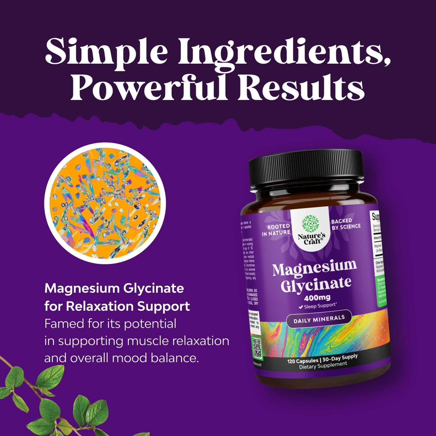 Nature's Craft Liver Cleanse Detox & Repair with Silymarin, Beetroot & Artichoke, Magnesium Glycinate Capsules 400 mg, 190 Capsules