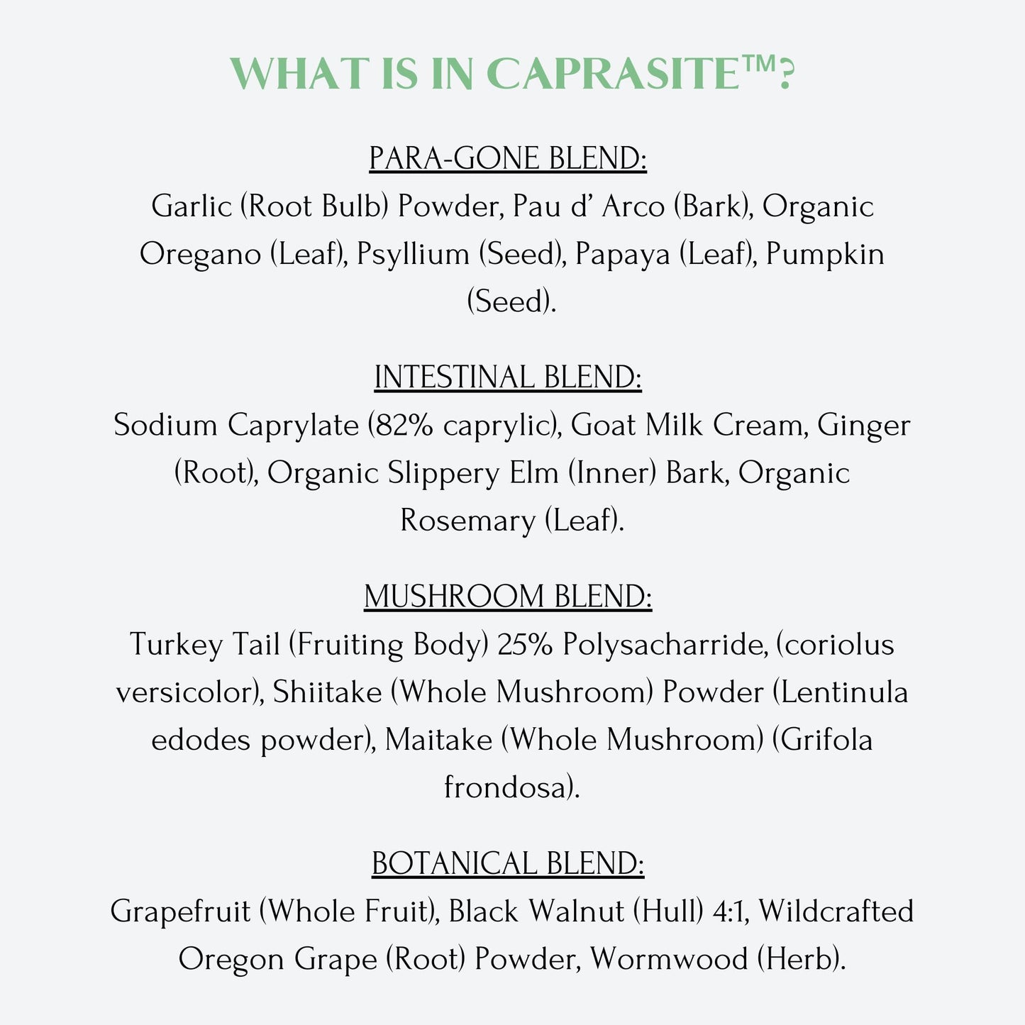 Mt. Capra CapraSite Herbal Intestinal Support Capsule, 90 Capsules