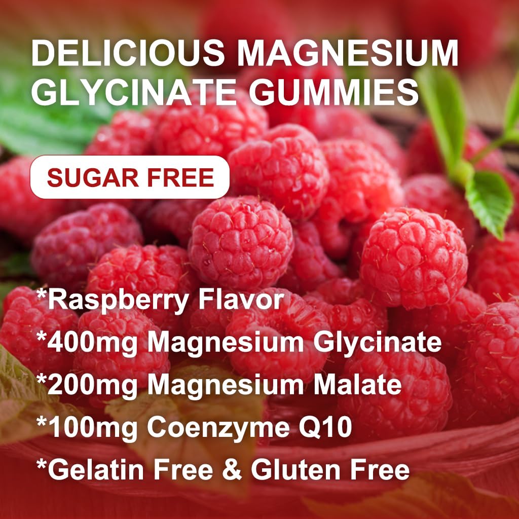WOGORGT Magnesium Glycinate Gummies 60 Count