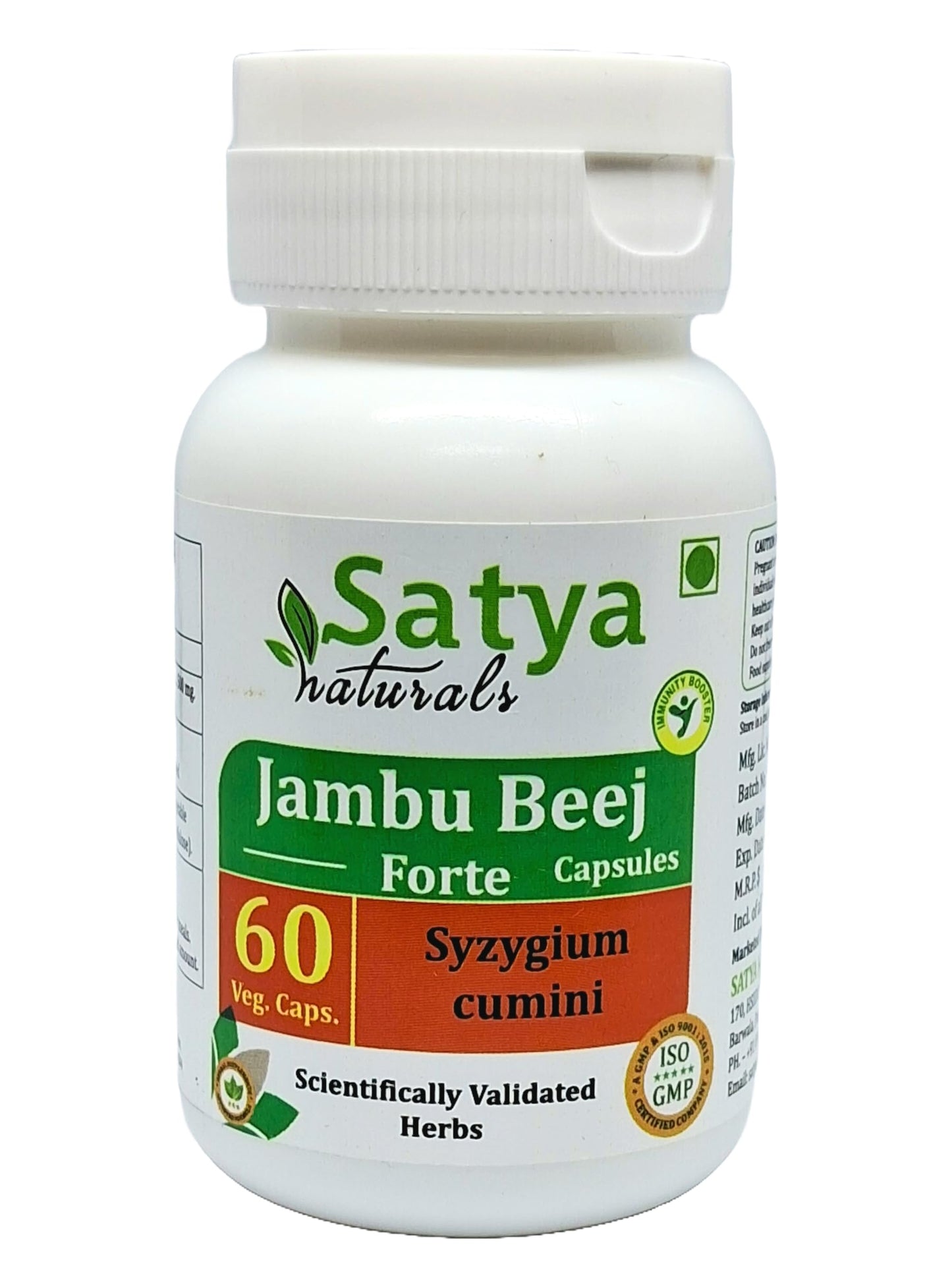 Satya Naturals Jambu Beej Forte Capsules 500 mg, 240 Capsules