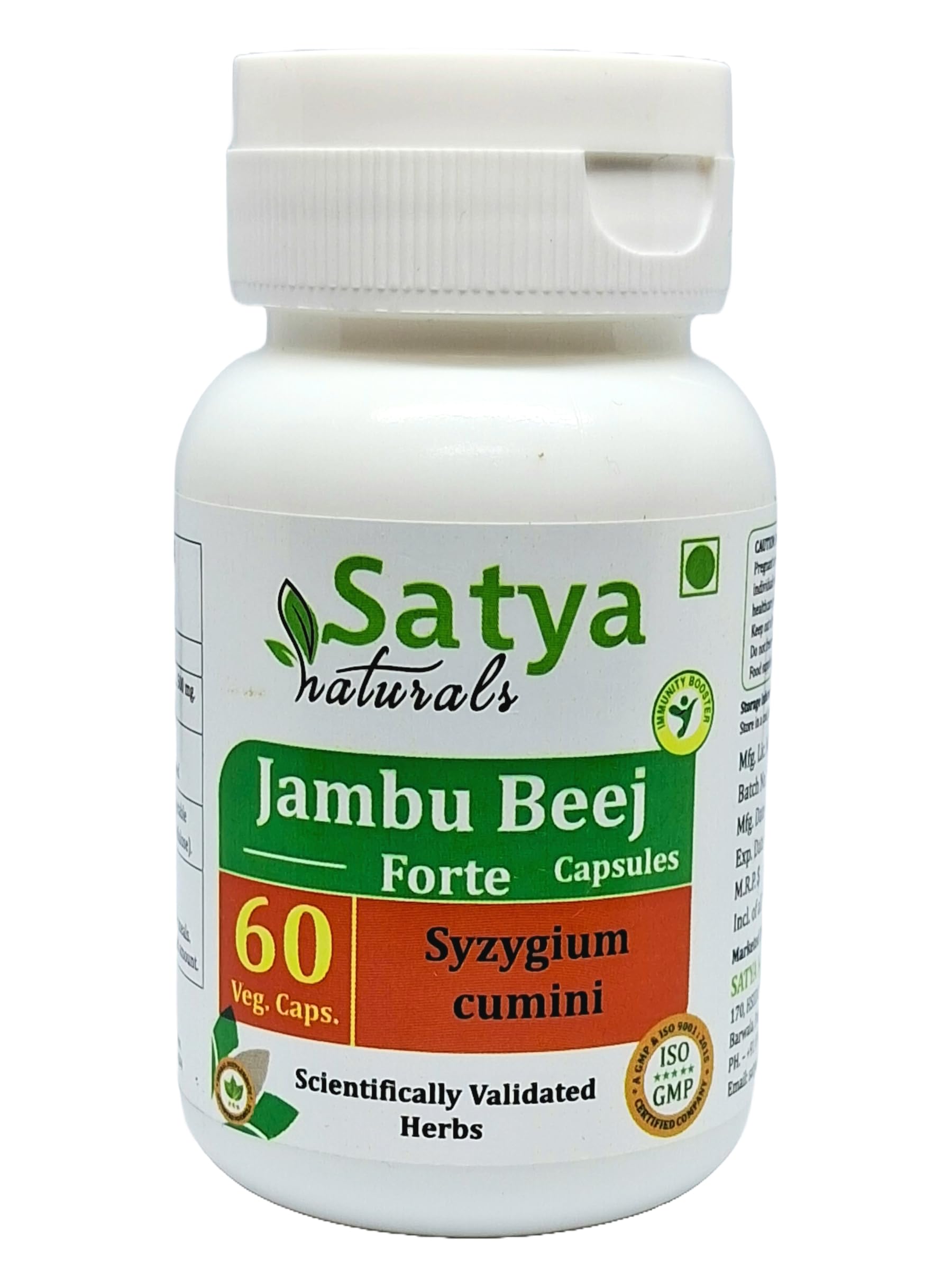 Satya Naturals Jambu Beej Forte Capsules 60 Capsules