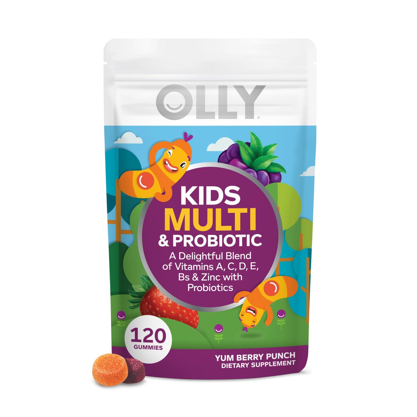 OLLY Kids Multivitamin & Probiotic Gummy 120 Count