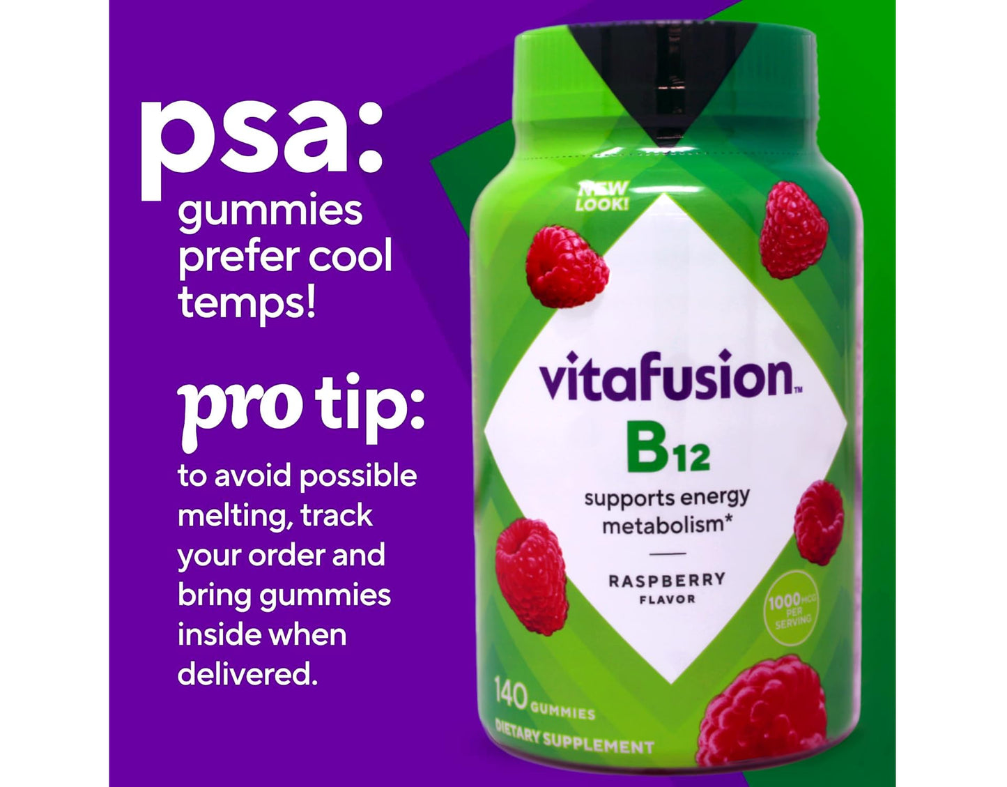 Vitafusion B-12 1000mcg Gummy 280 Count