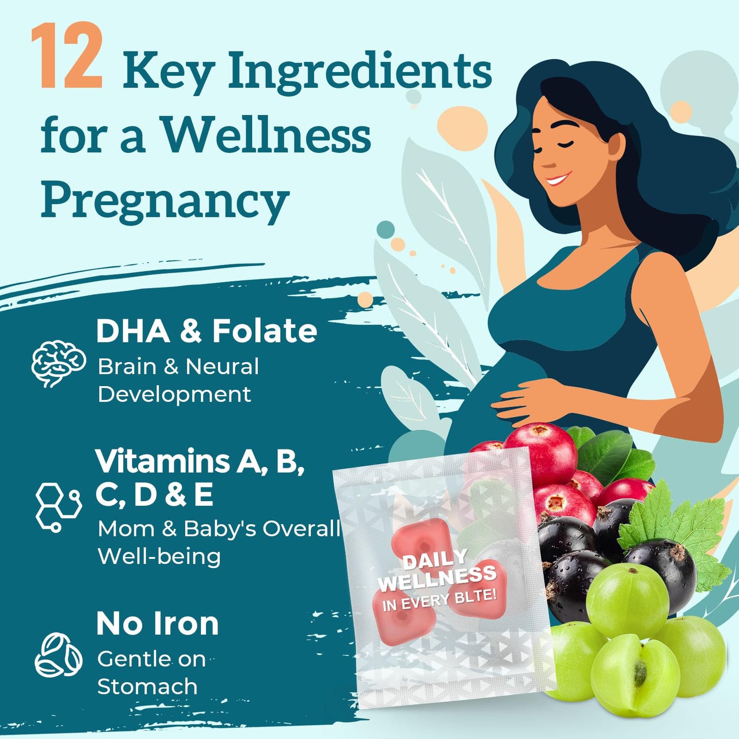 Quorinthiumax Prenatal Gummies Sugar Free 90 Count