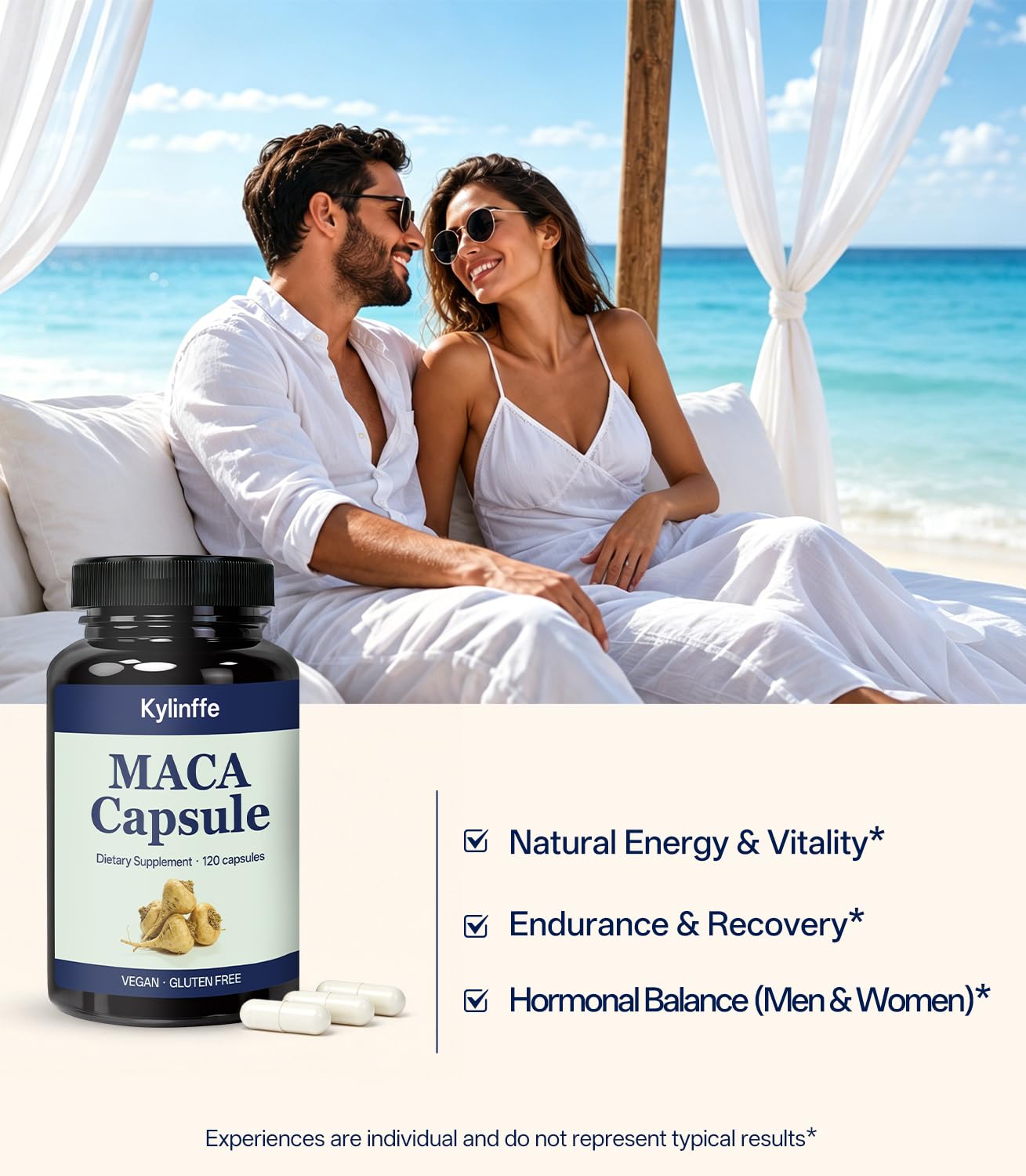 Oopeatol Maca Root 1500mg Black, Red & Yellow Maca Blend with Black Pepper Extract – Daily Energy & Vitality Support for Men & Women – Non-GMO, Vegan, Gluten-Free, 120 Capsules