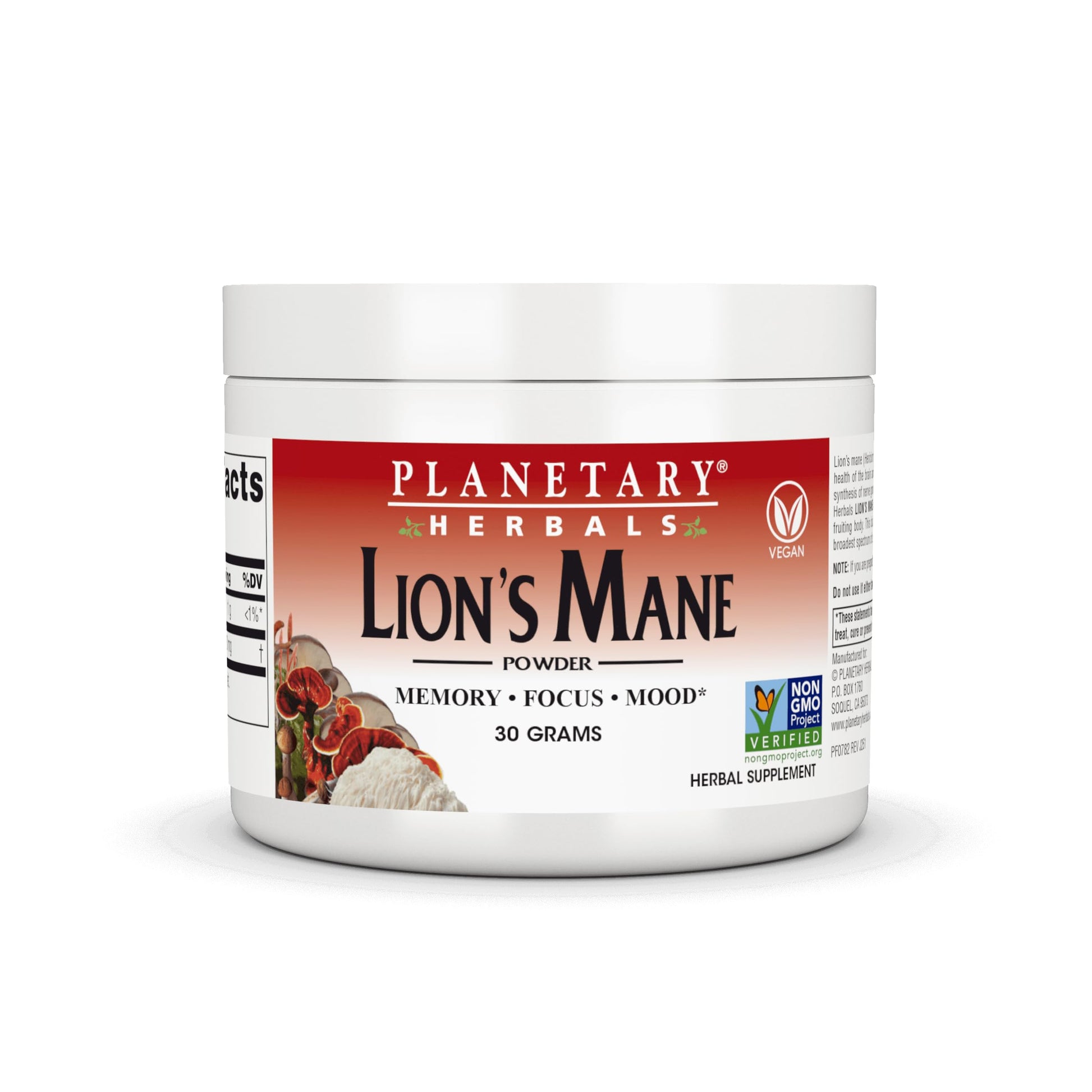 Planetary Herbals Lion Mane 1,000 mg Powder, 1 Ounce (Pack of 1)