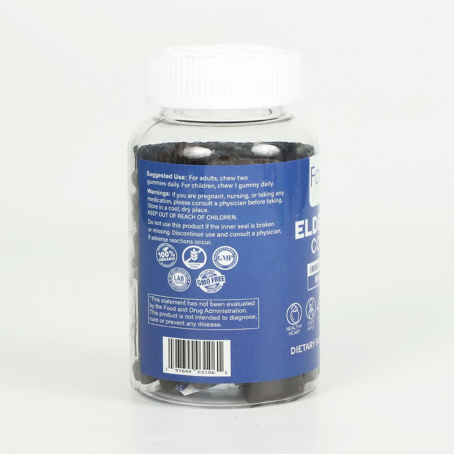 FANDICK Elderberry Fruit Extract Gummy, 60 Count