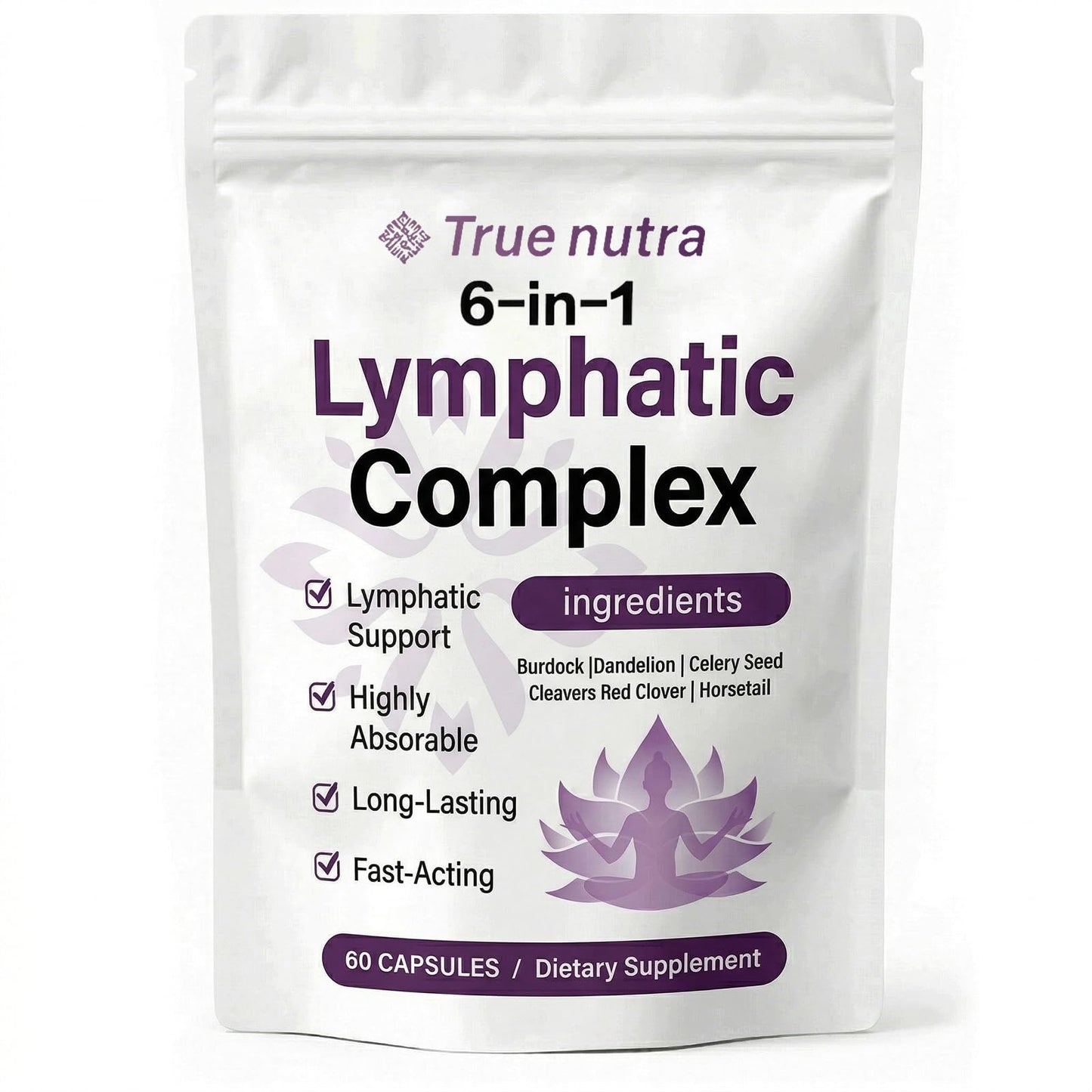 True Nutra Pure Lymphatic Complex Softgel 1 Count