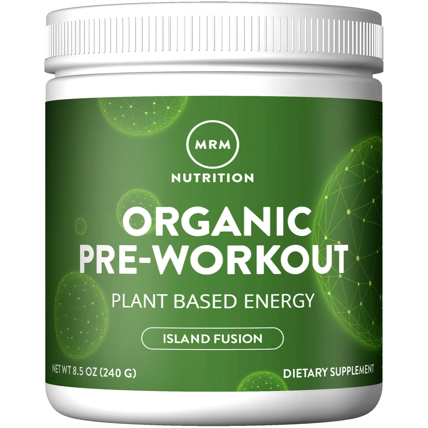 MRM Organic Pre-Workout Powder Island Fusion 8.5 Ounce