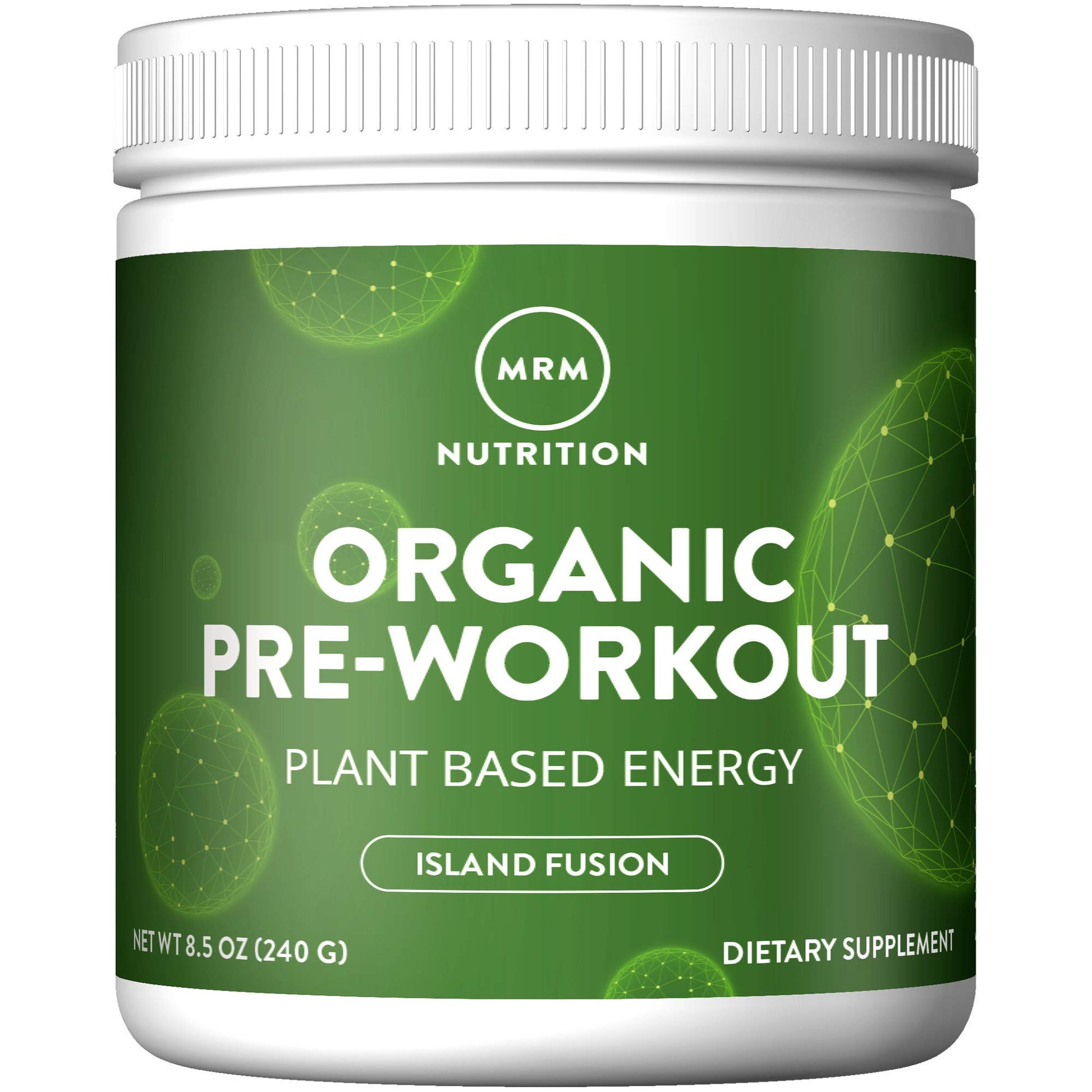MRM Organic Pre-Workout Powder Island Fusion 8.5 Ounce