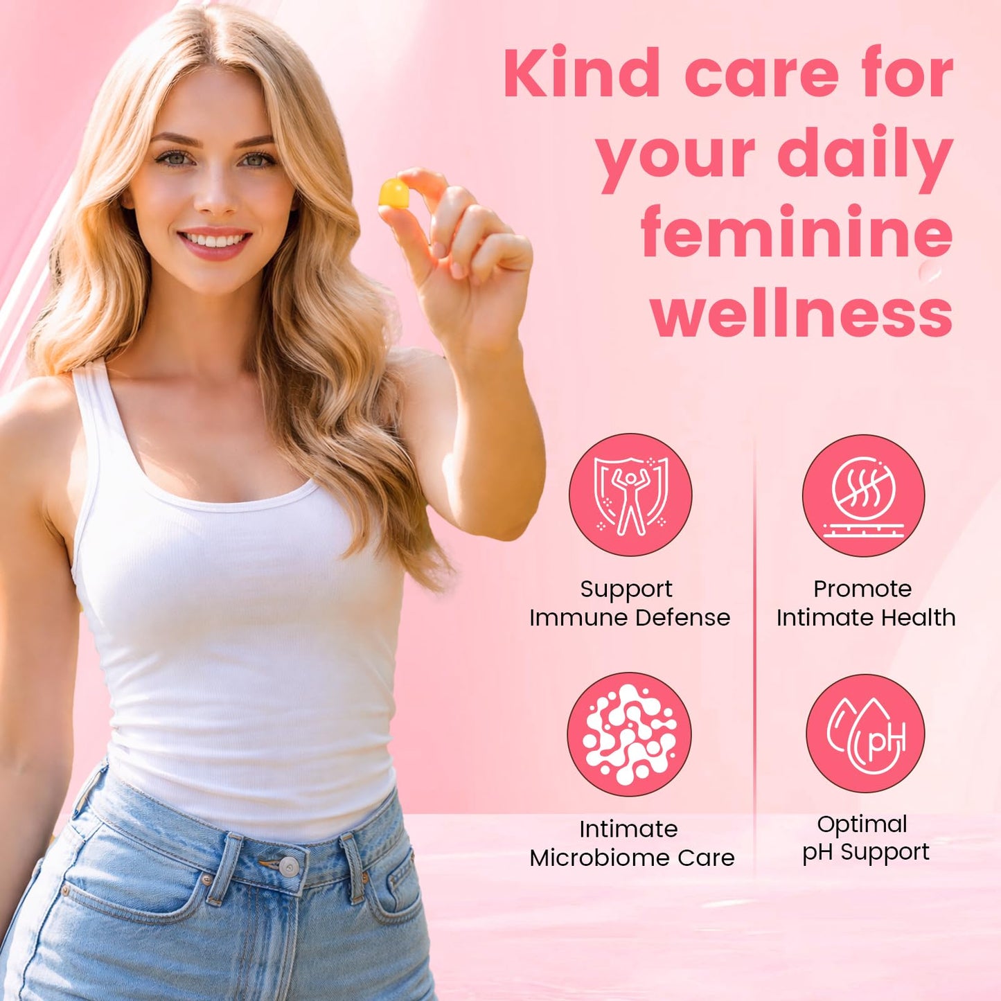 Bacorgoy Feminine Balance Gummies 60 Count