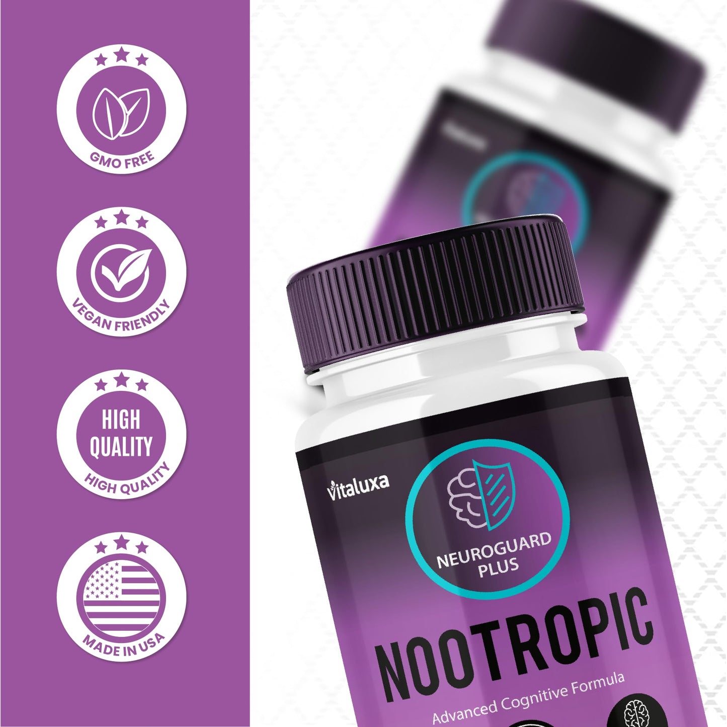 Vitaluxa Neuro Guard Brain Supplement 60 Capsules
