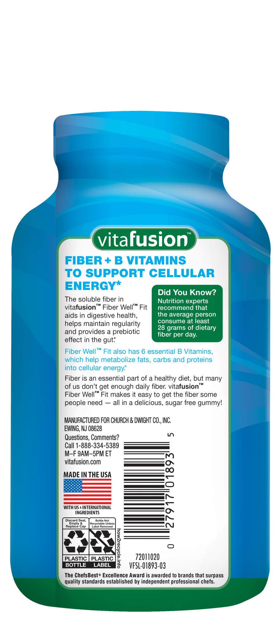 Vitafusion Fiber Well Fit Gummies, 280 Gummies