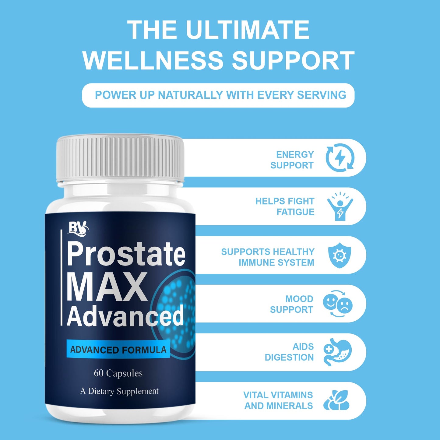 BLUE VIBE Prostate Max Advanced Health Support 300 Capsules