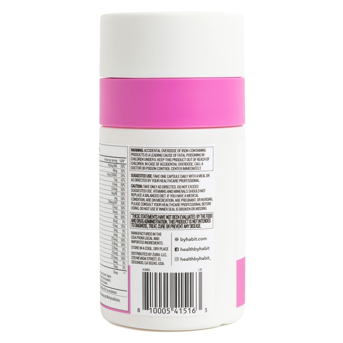Health By Habit Womens Multi Supplement 60 Capsules