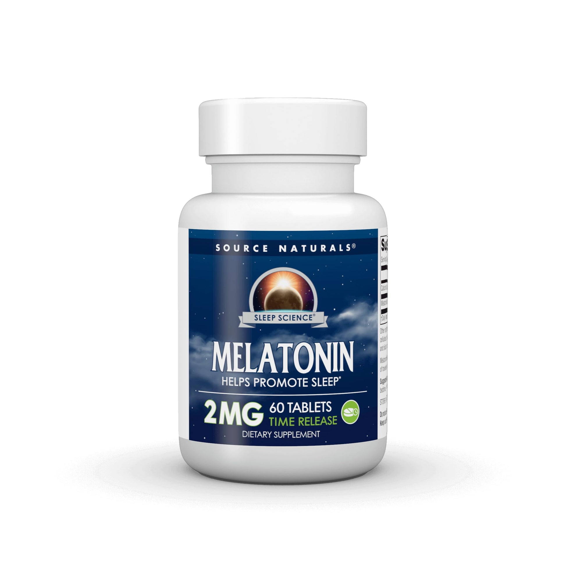 Source Naturals Melatonin 2 mg Time-Released Tablets, 60 Count