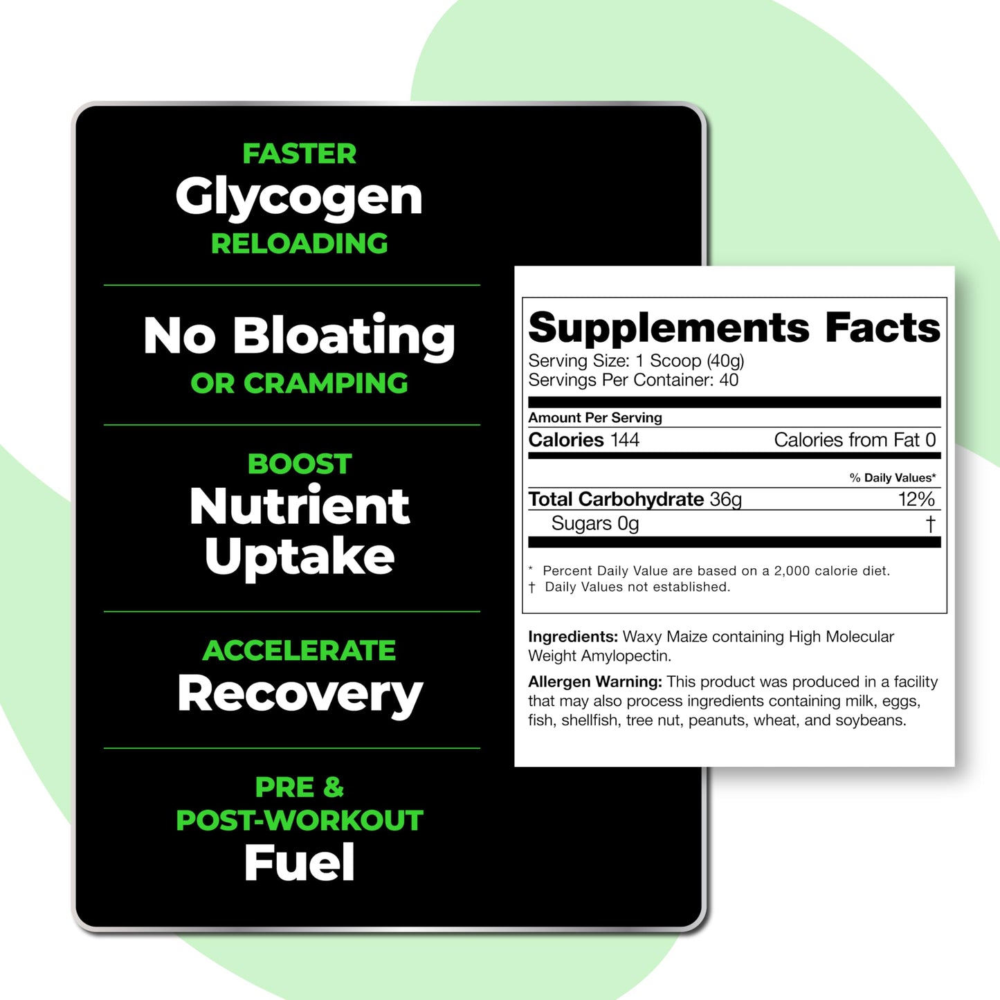 Species Nutrition Carbolyze Carbohydrate Powder Intra & Post Workout Sugar Free Unflavored 56.44