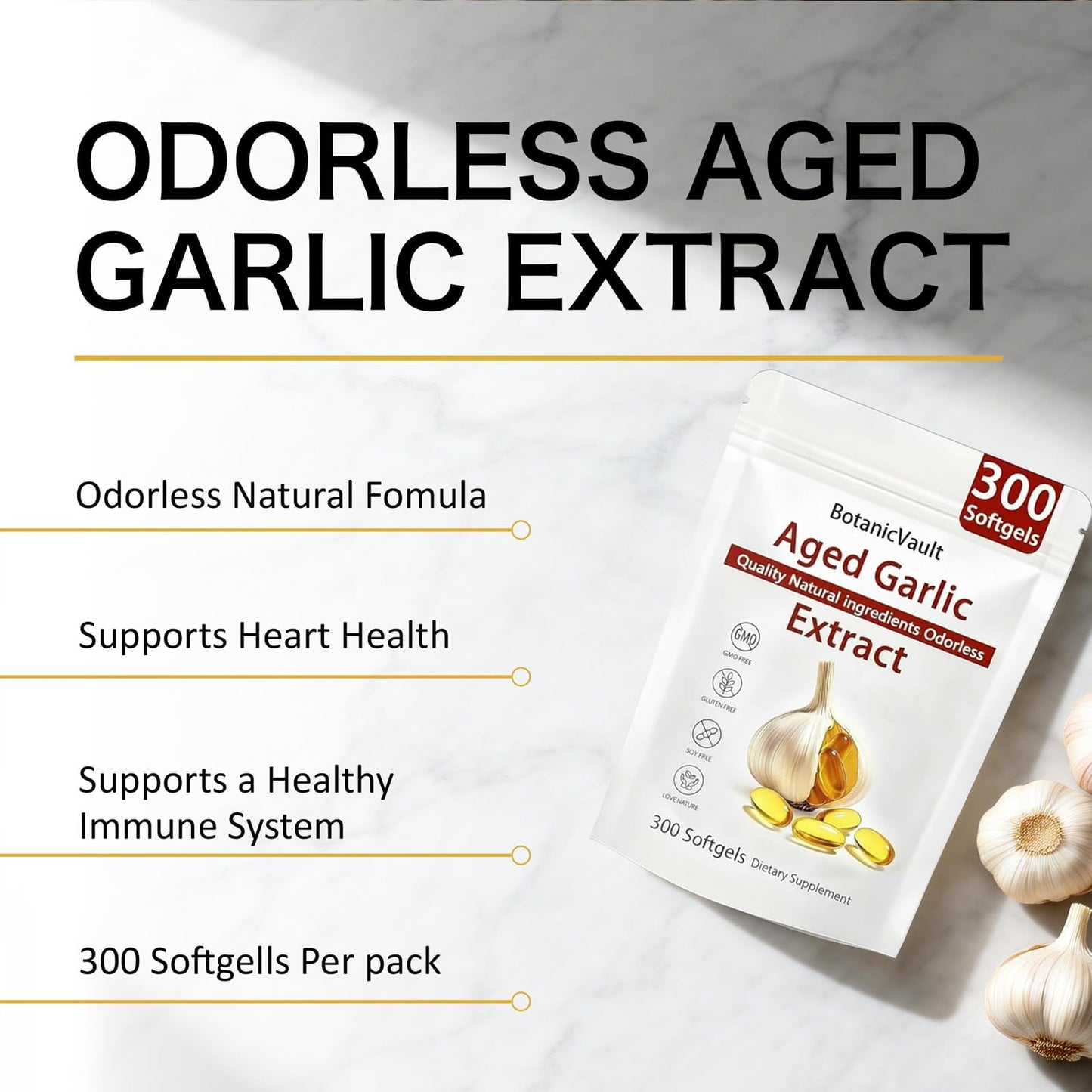 Uagain Aged Garlic Extract Softgel 1 Bottle
