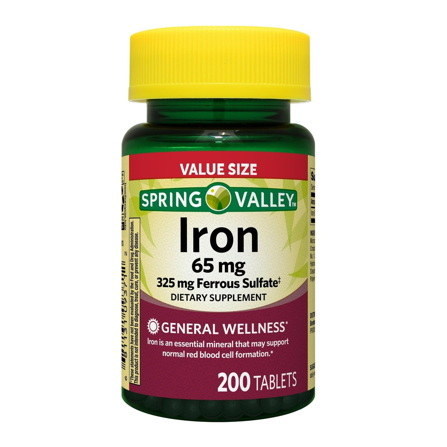 BASKETGOODS Iron Supplement Caplets 200 Count