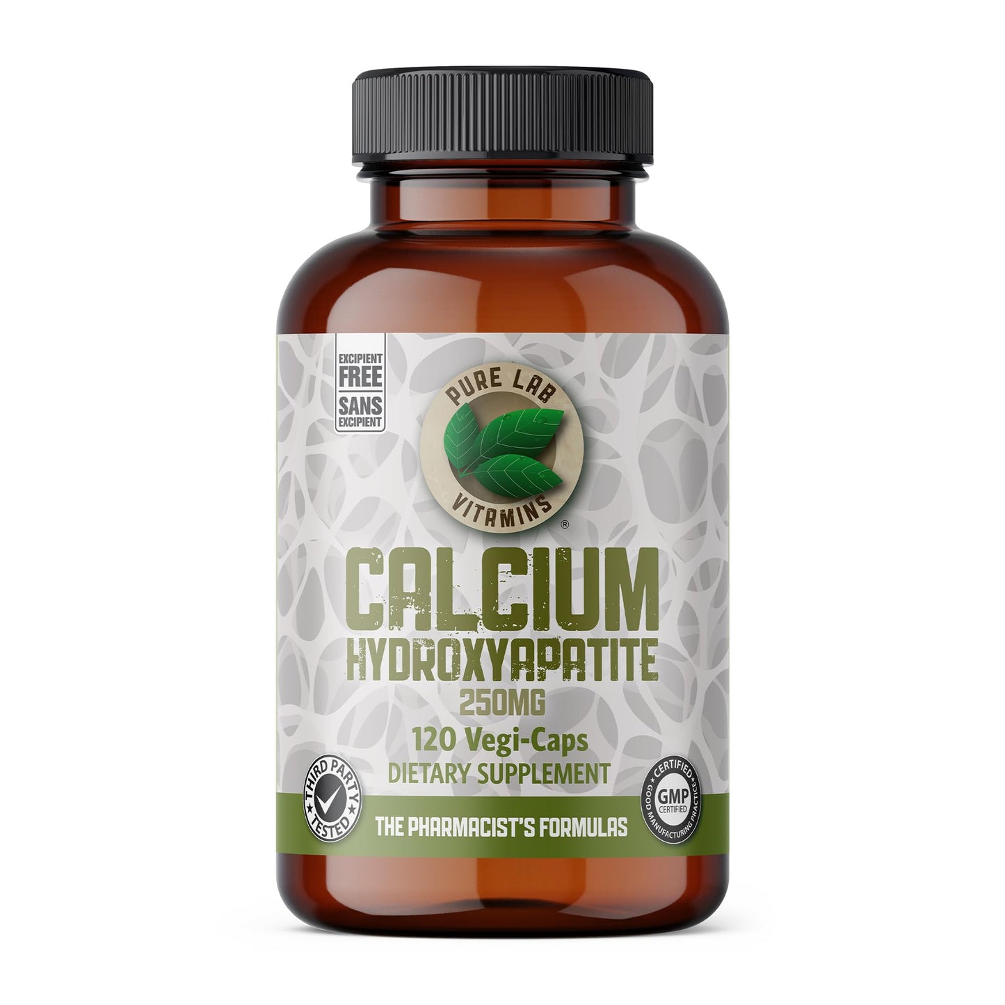 Pure Lab Vitamins Calcium Hydroxyapatite Capsule 120 Count