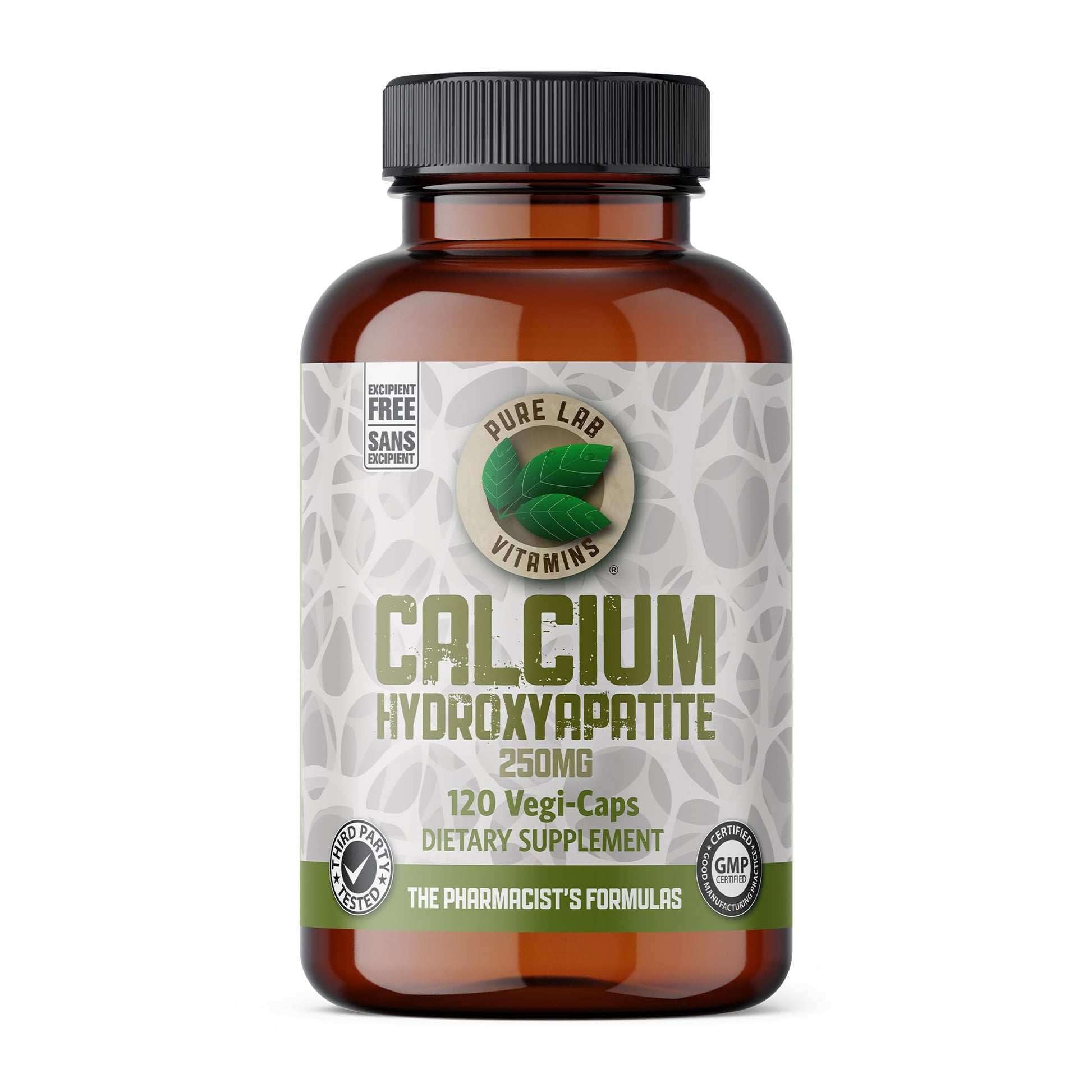 Pure Lab Vitamins Calcium Hydroxyapatite Capsule 120 Count