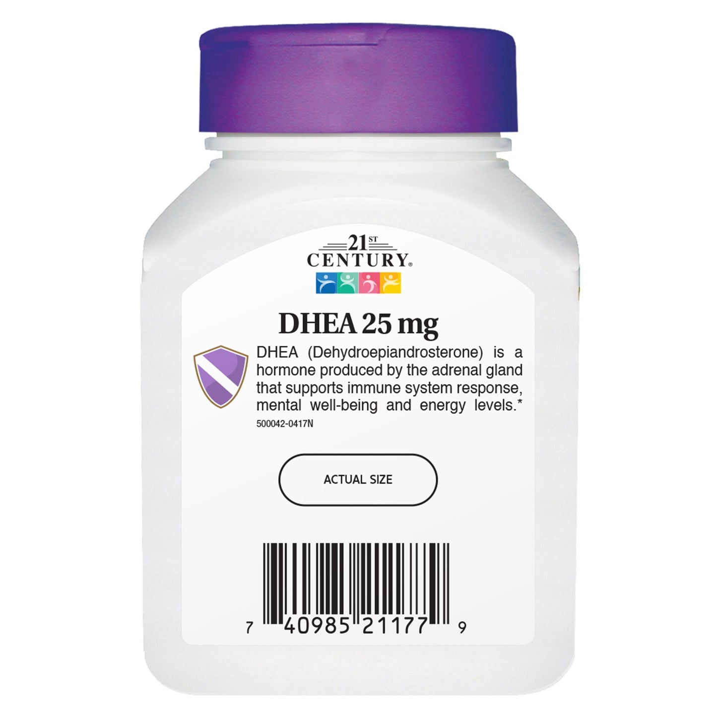 21st Century DHEA 25 mg Capsules, 180 Capsules