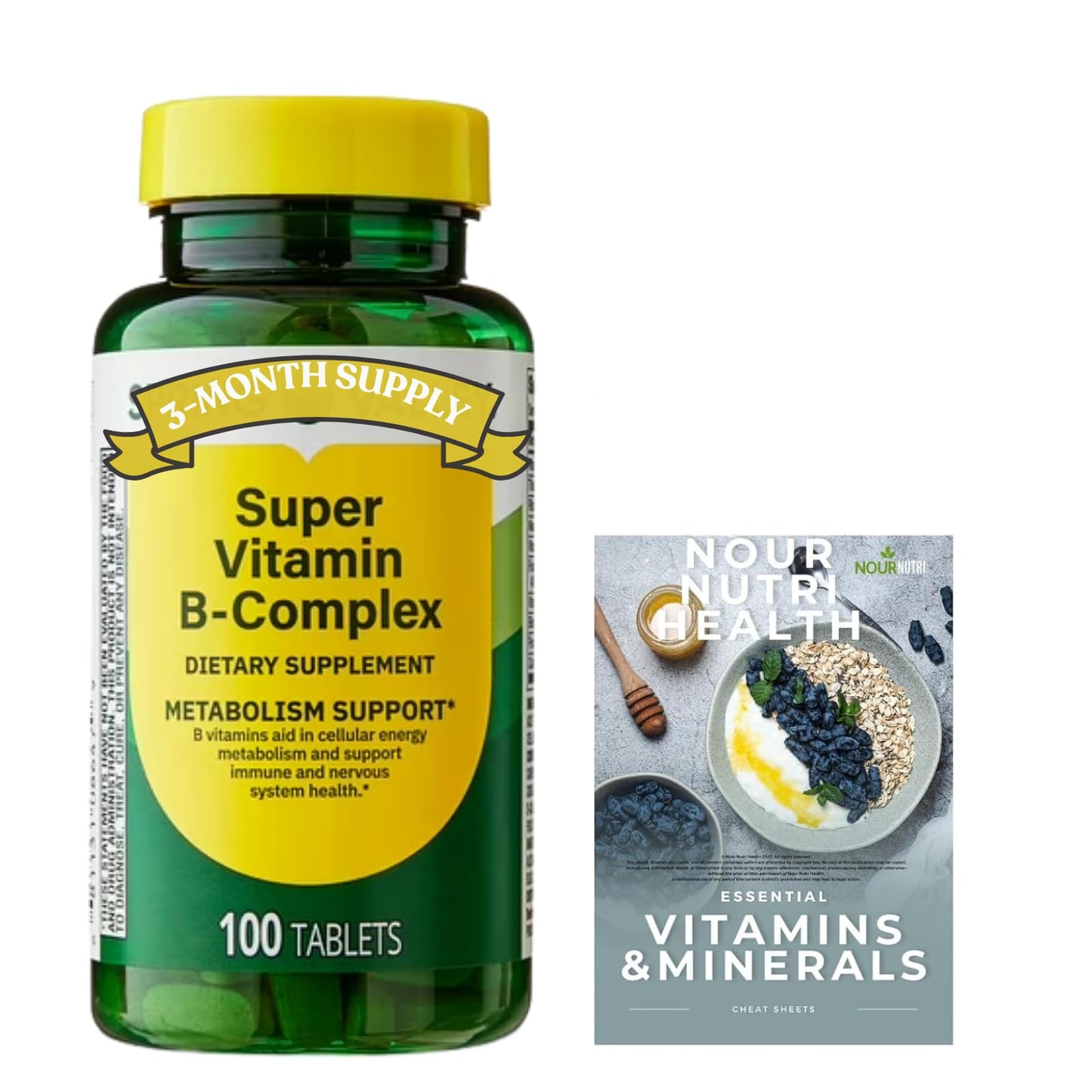 Nour Nutri Health Super Vitamin B-Complex, 250 Tablets
