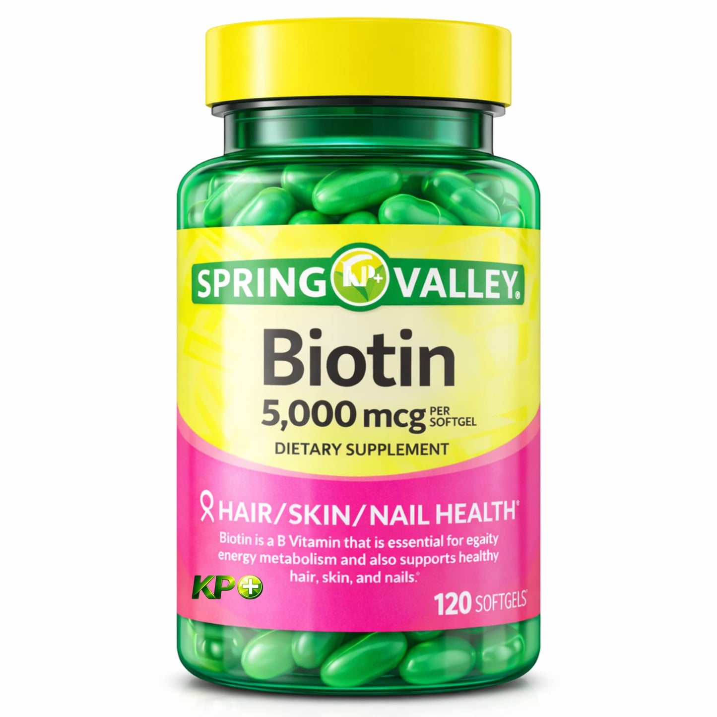KP+ Biotin 5,000 mcg 120 Softgels
