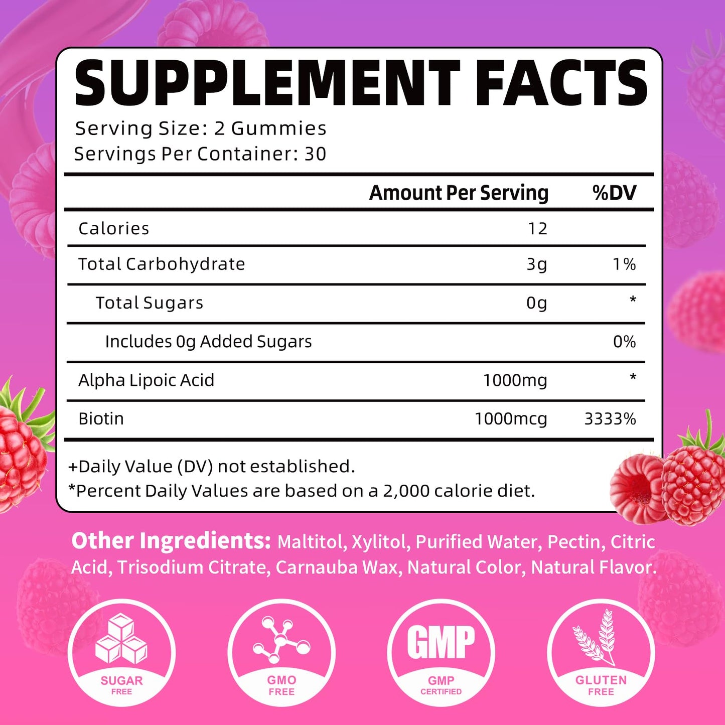 YUULAI Alpha Lipoic Acid Gummies 60 Count
