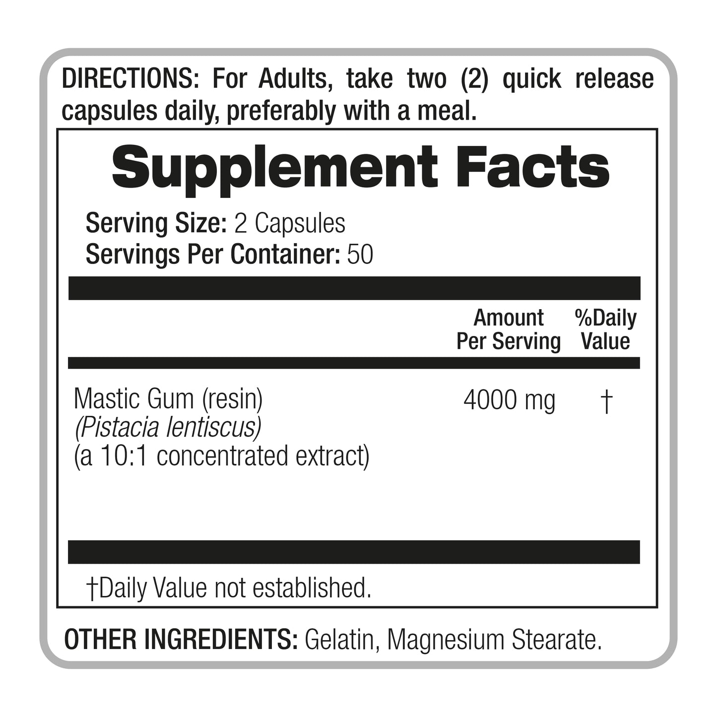 FITO MEDIC'S Mastic Gum 100 Capsules