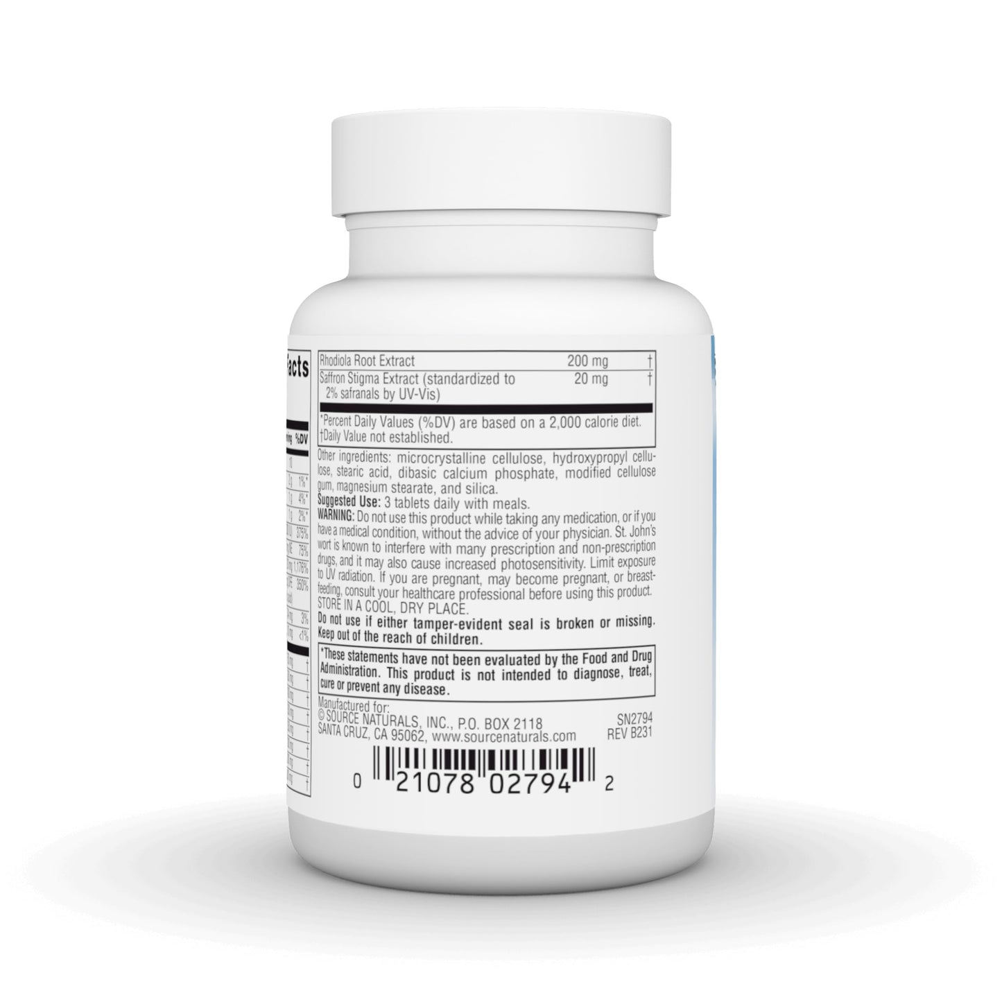 Source Naturals Serene Science Optimistic Saffron Complex 30 Tablets