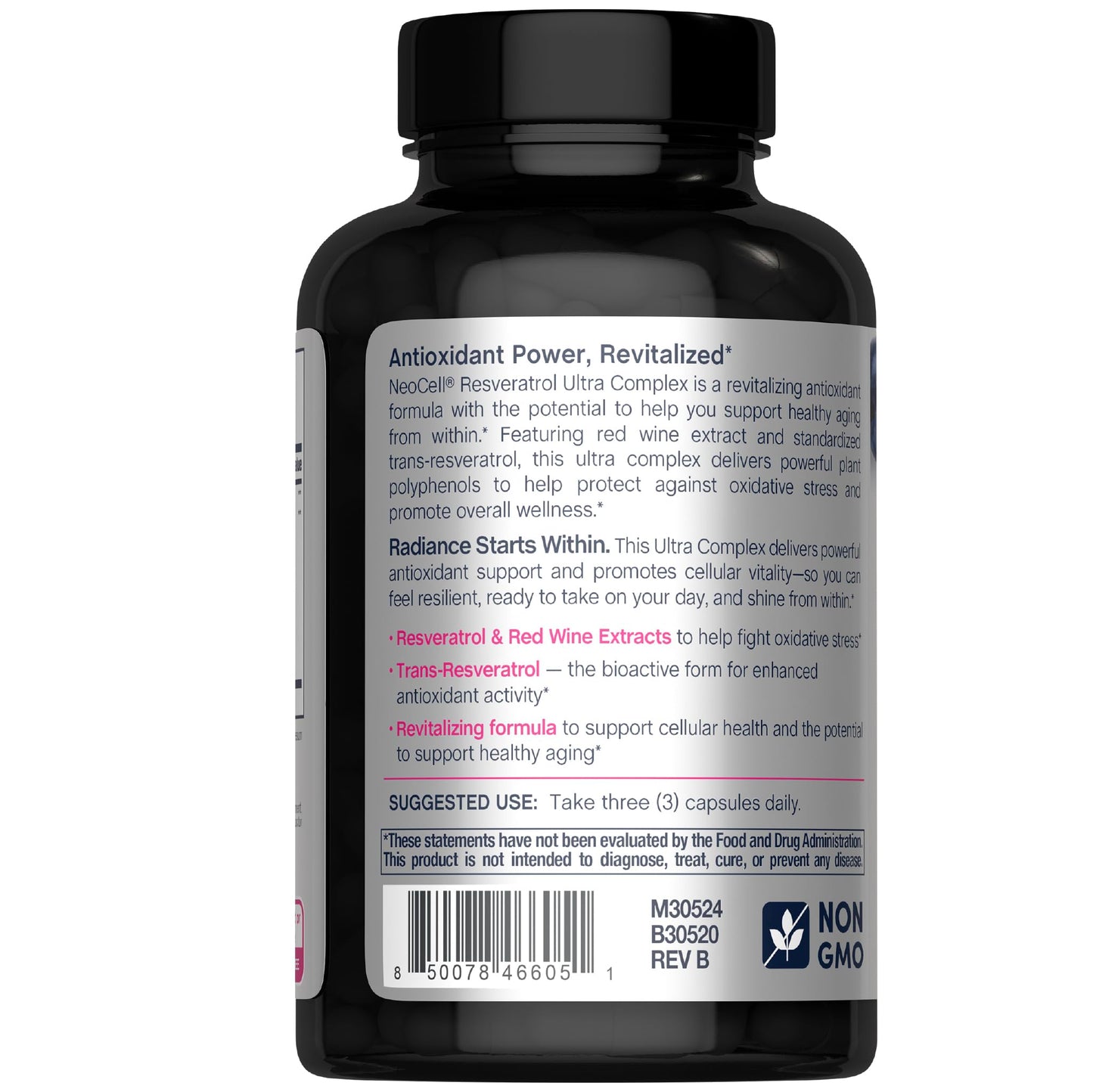 NeoCell Resveratrol Supplement 180 Capsules