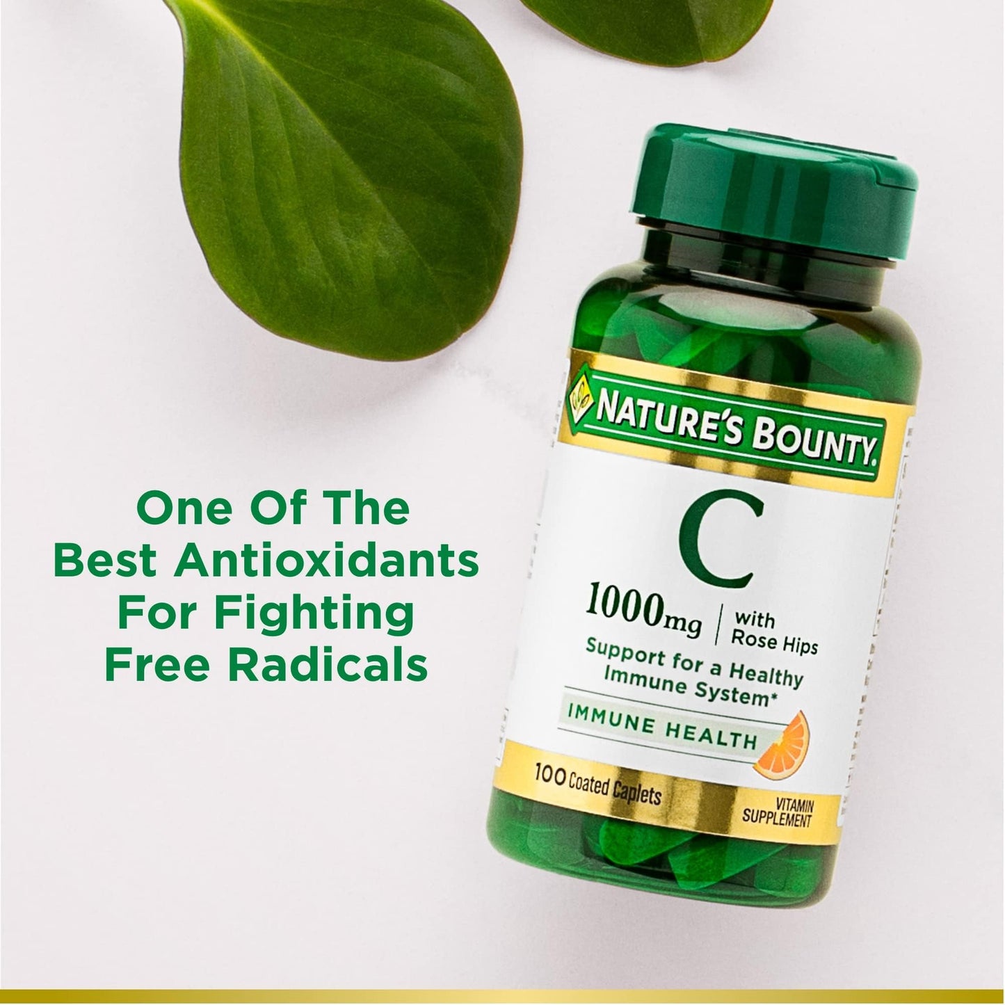 Nature's Bounty Vitamin C 1000mg Caplets, 200 Count