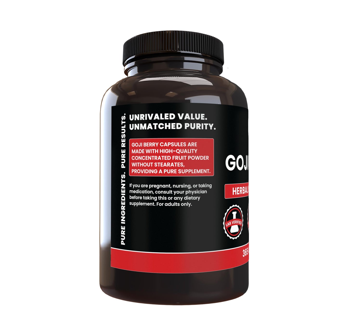 PURE ORIGINAL INGREDIENTS Goji Berry Capsules 365