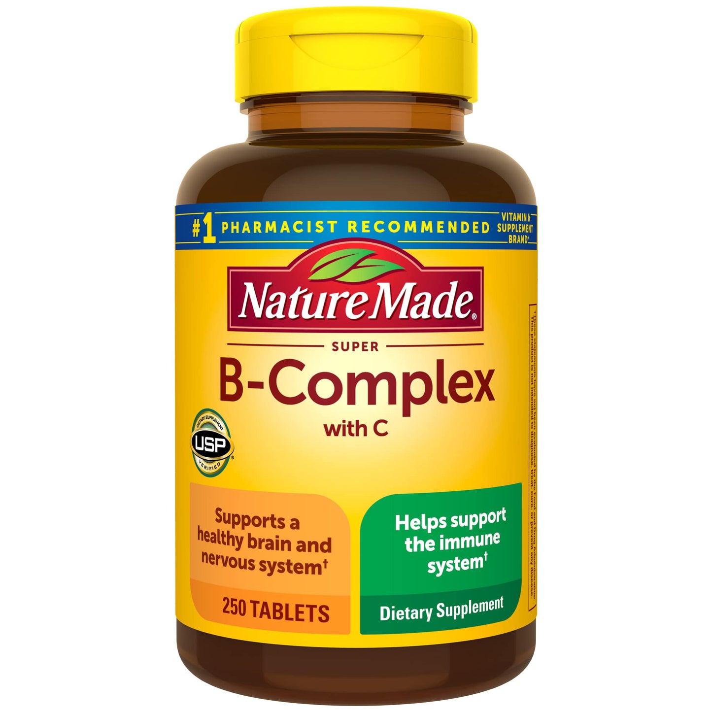 Nature Made Super B Complex with Vitamin C and Folic Acid 250 Tablets