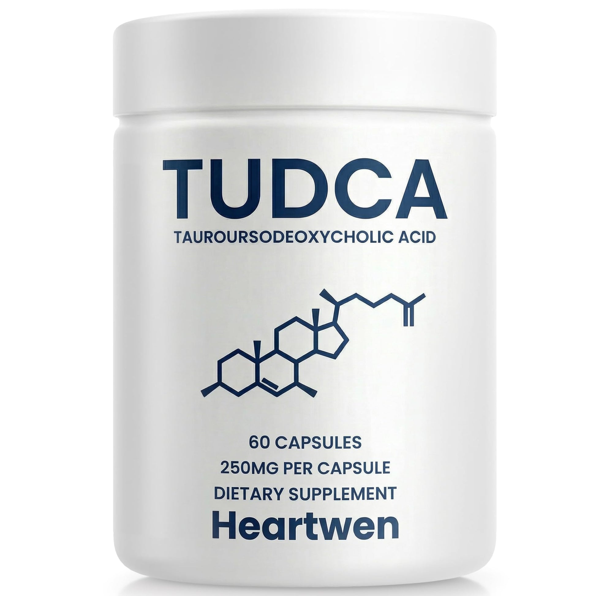 Heartwen TUDCA Tauroursodeoxycholic Acid 500mg Capsules, 60 Count