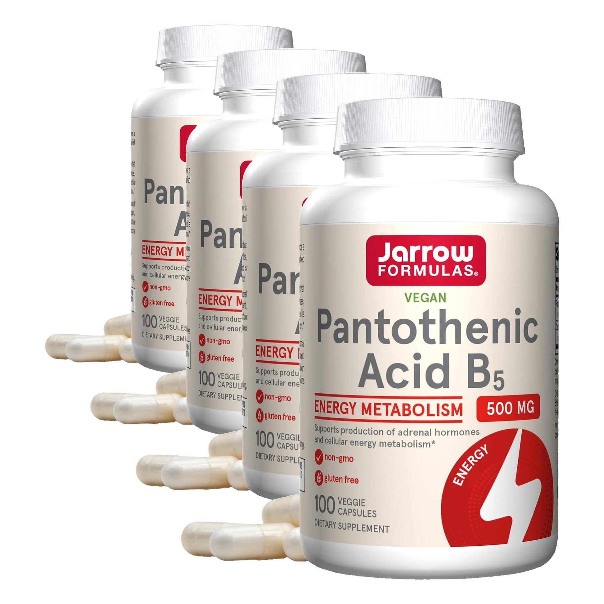 Jarrow Formulas Pantothenic Acid B5 500 mg Capsule 400 Veggie Caps
