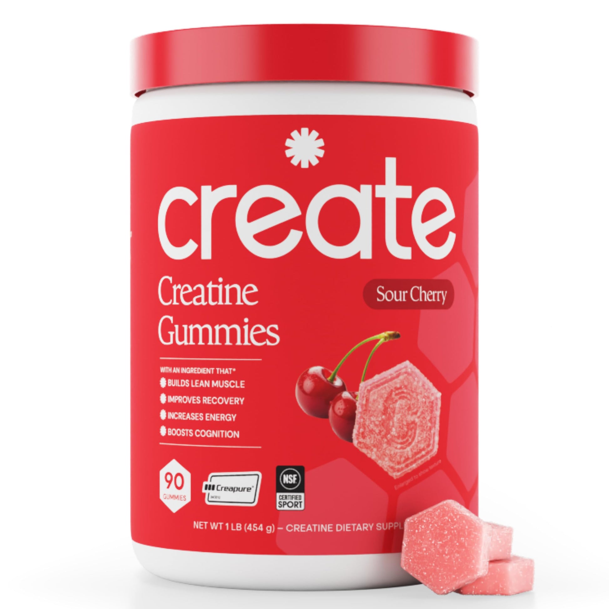 Create Creatine Monohydrate Gummies, 90 Count