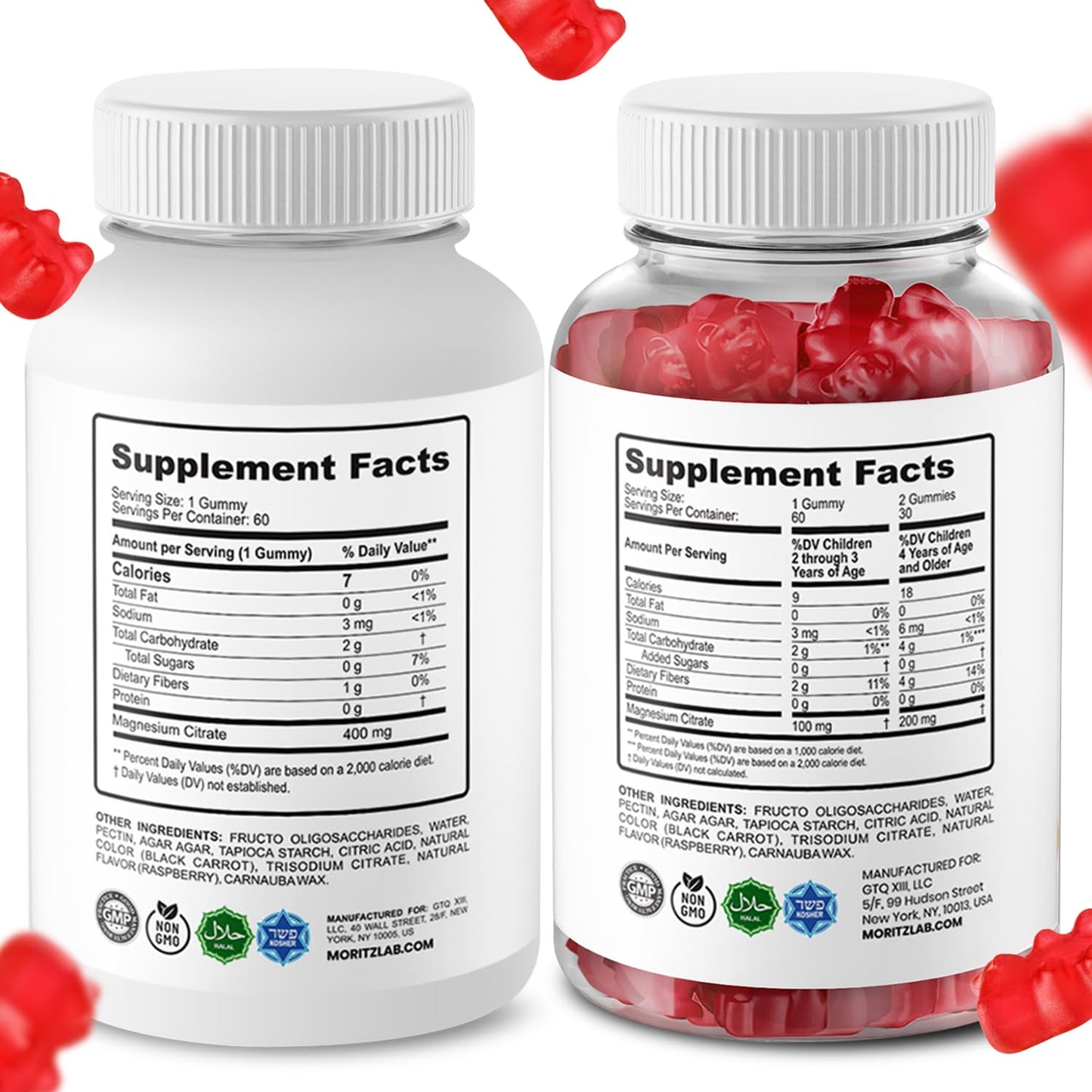 DR. MORITZ Calm Magnesium Gummies, 120 Count