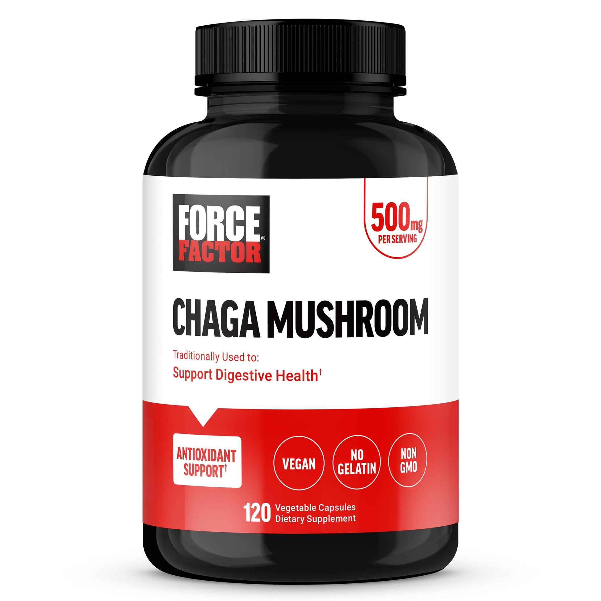 Force Factor Chaga Mushrooms Capsules, 120 Count
