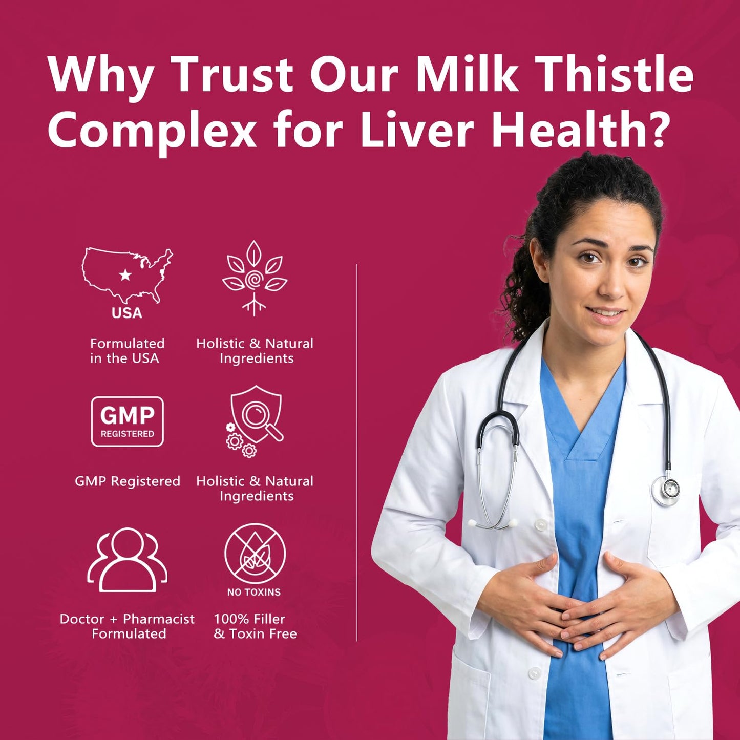 VORDLIFE Natural Liver Cleanse & Repair Milk Thistle Supplements, 60 Tablets