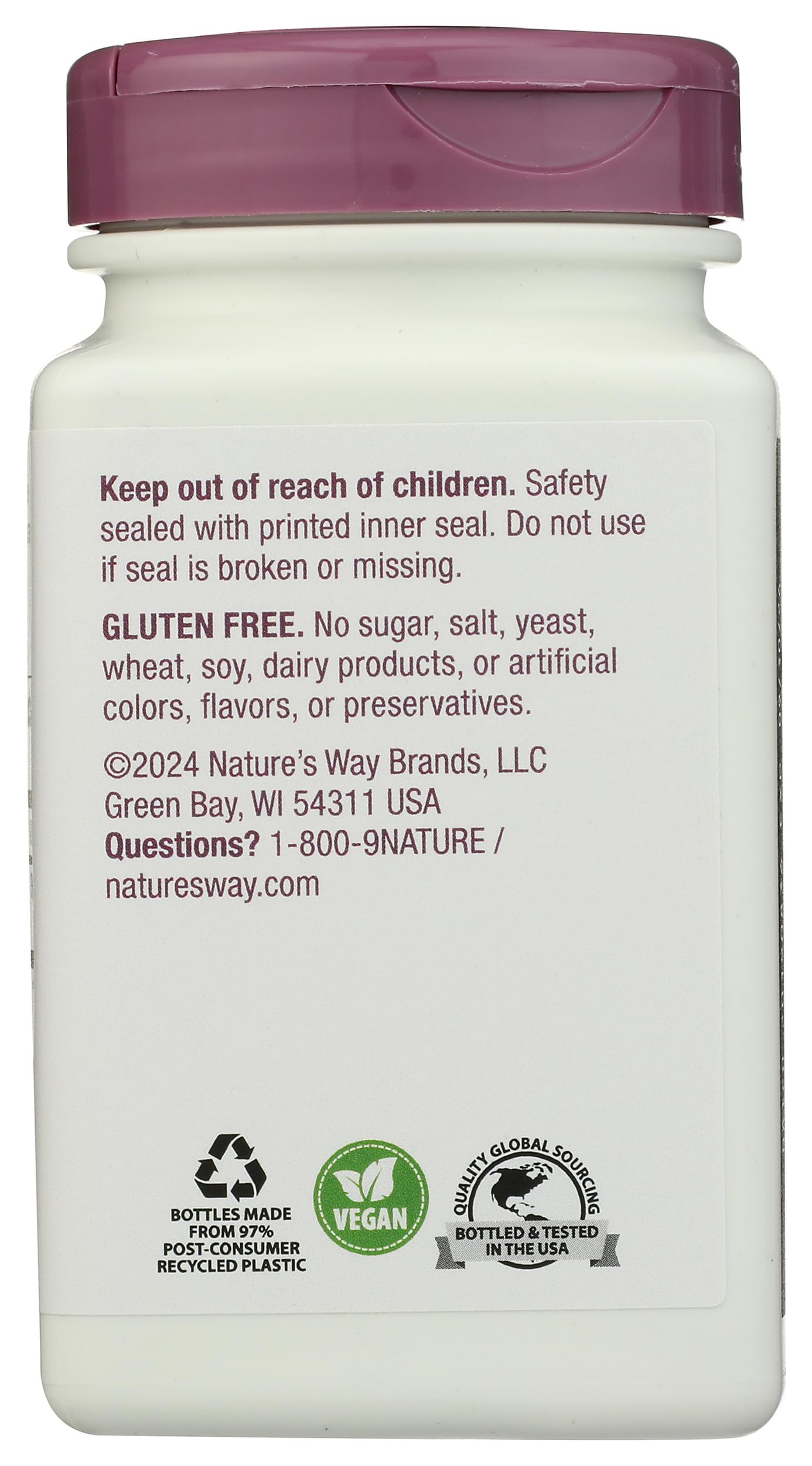 Nature's Way Premium Potency Standardized Cranberry Tablets 120 Count