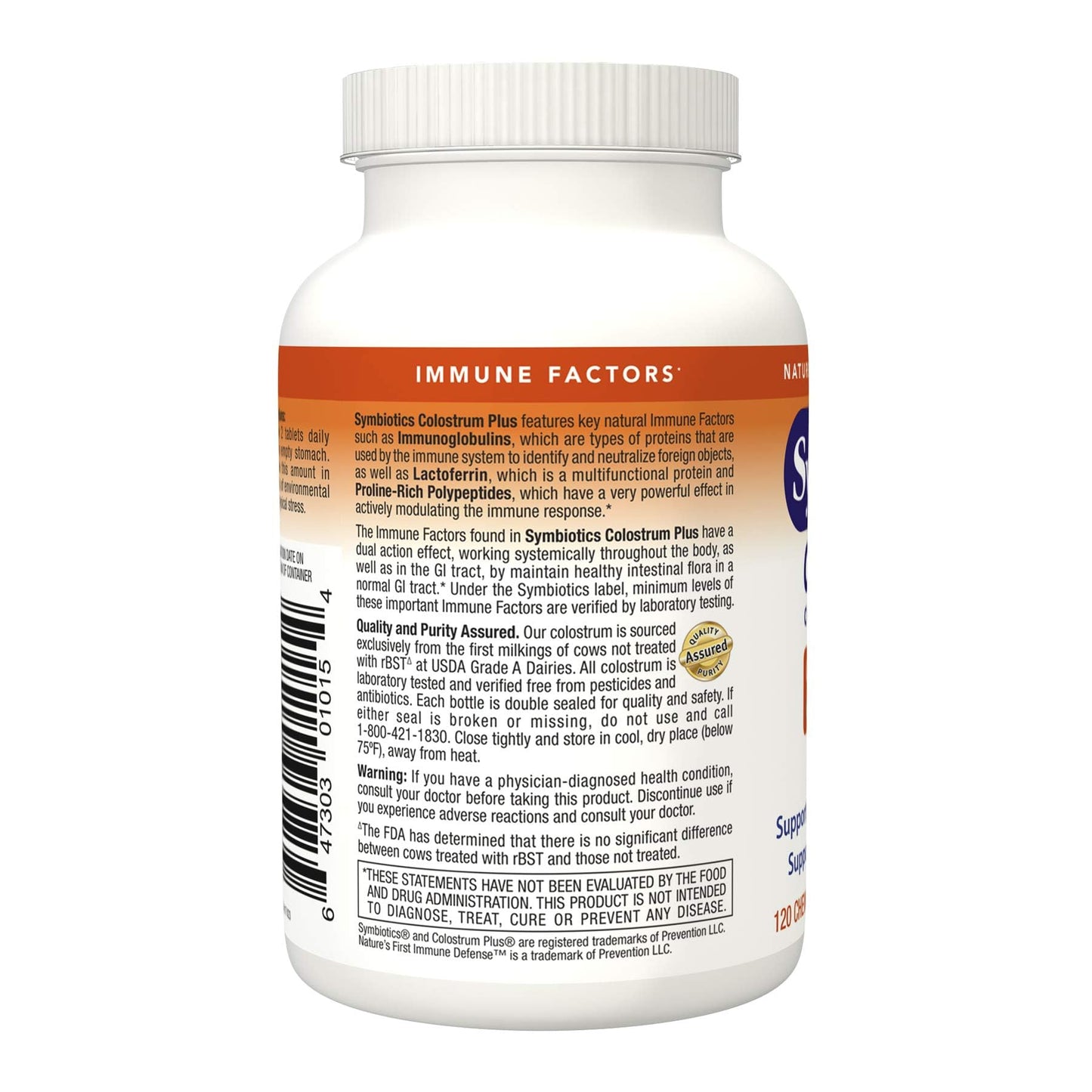 Symbiotics Colostrum Plus® Chewables 120 Chewable Tabs