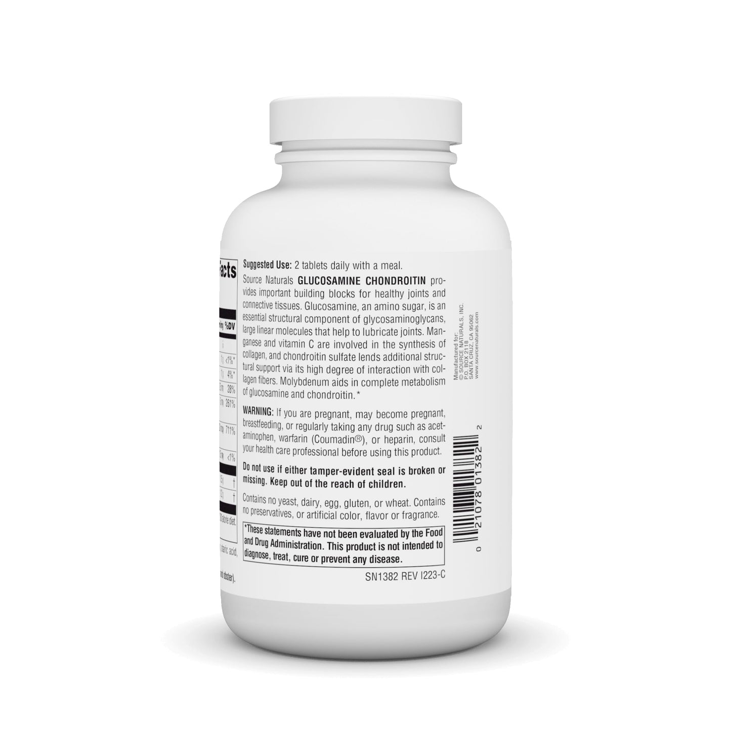 Source Naturals Glucosamine Chondroitin Extra Strength Tablets 120 Count