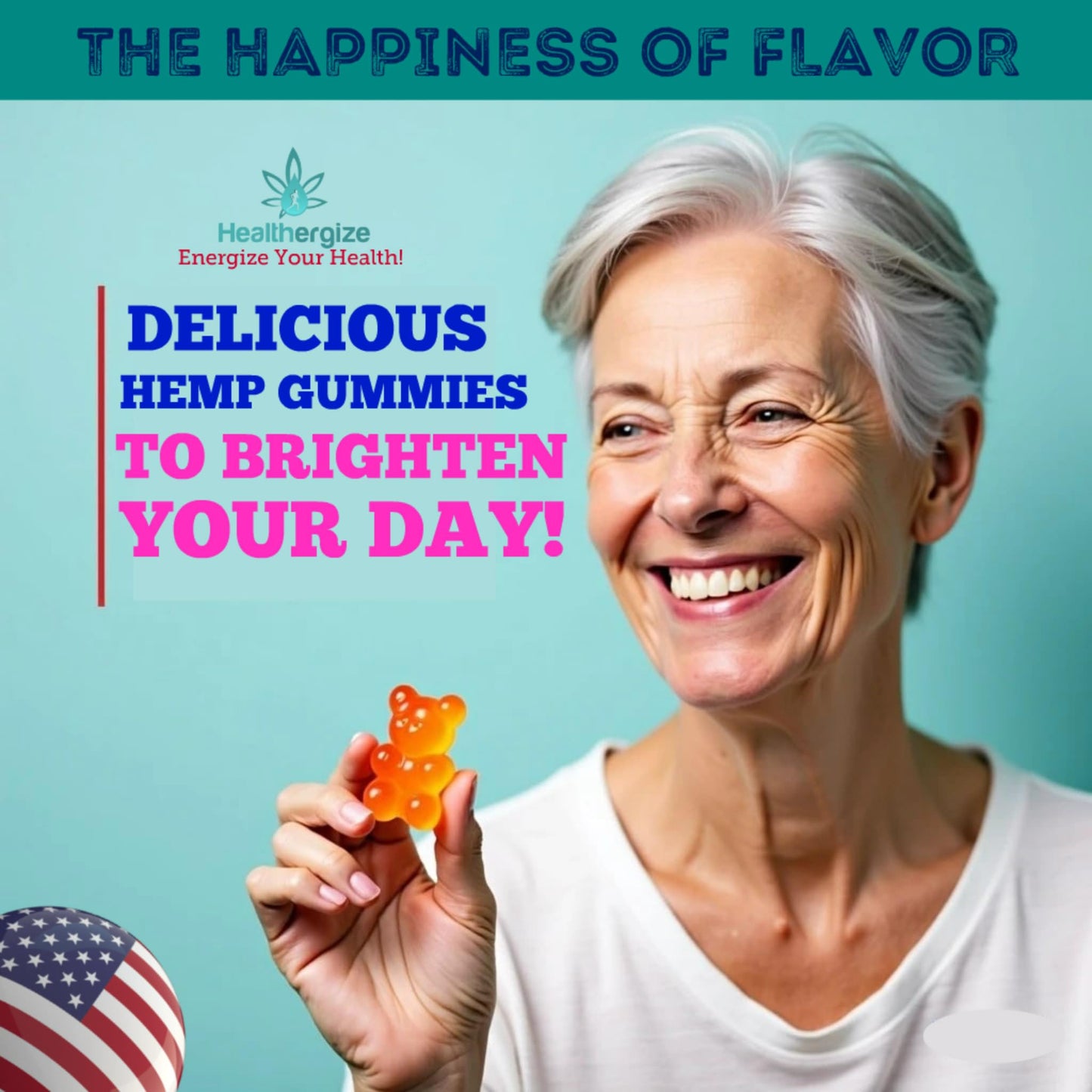 Healthergize Hemp Gummies for Sleep Chewable 96 Count