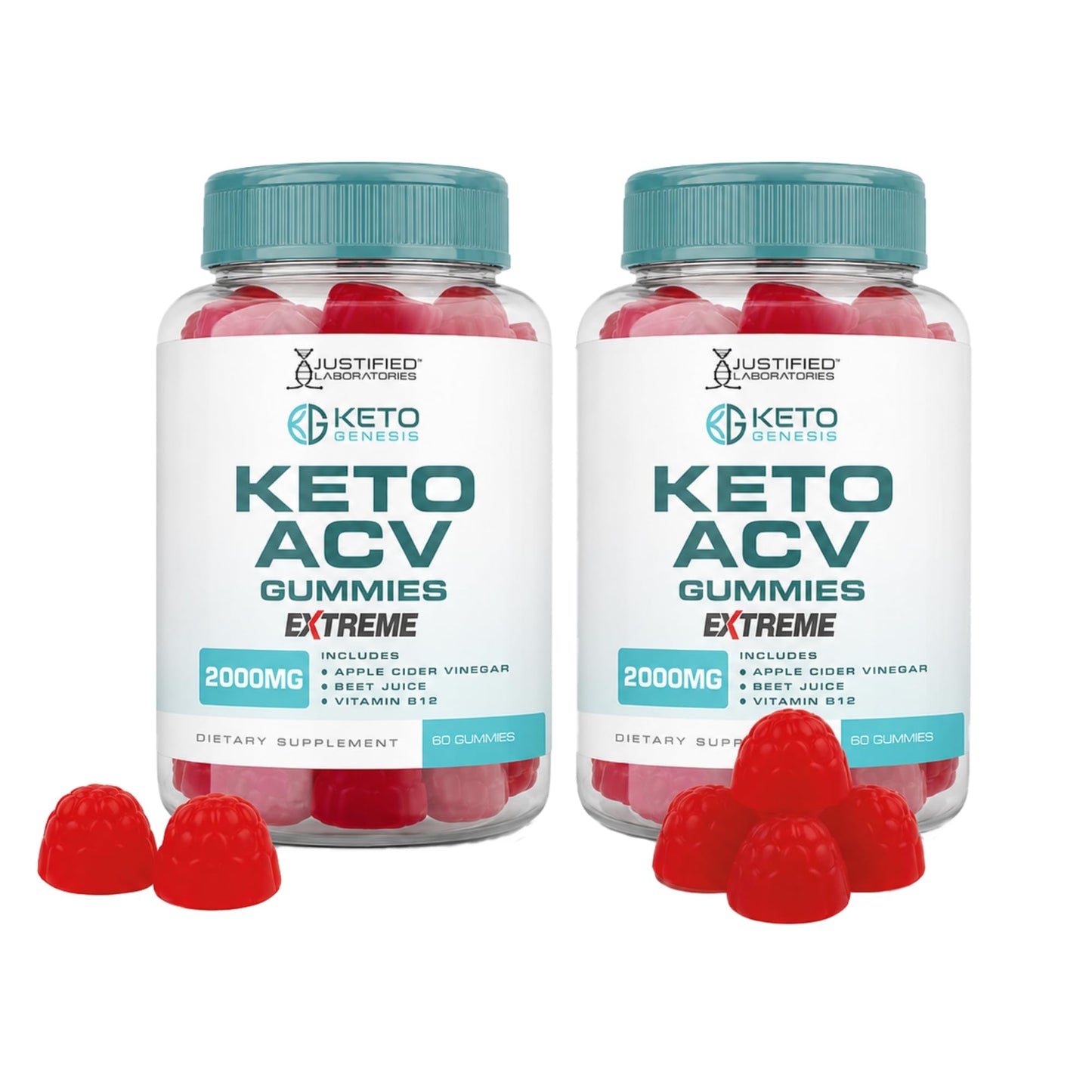 Justified Laboratories Keto Genesis Keto ACV Gummies Extreme 120 Gummies